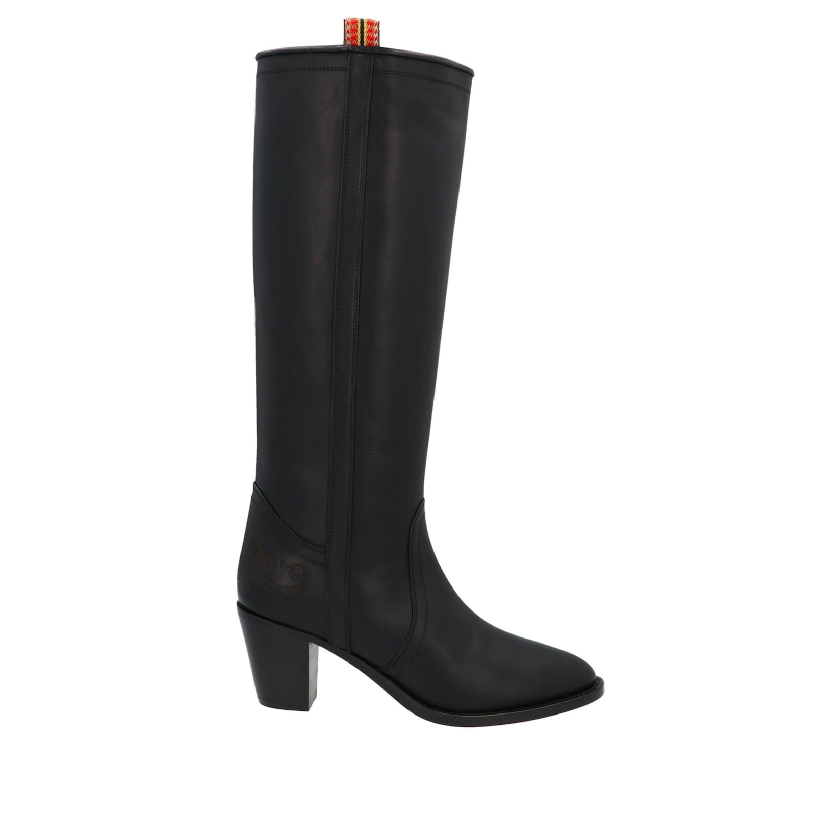 Shop Etro Leather Boots In Black