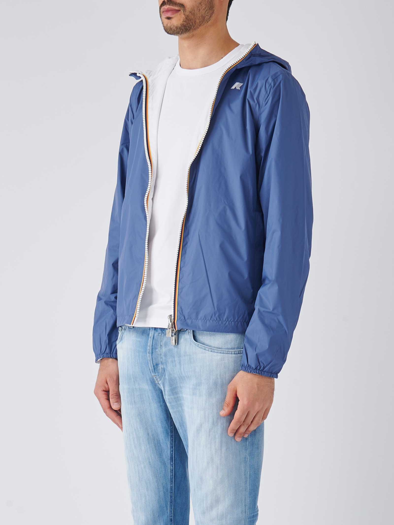 Shop K-way Jake Eco Plus Double Jacket In Blu
