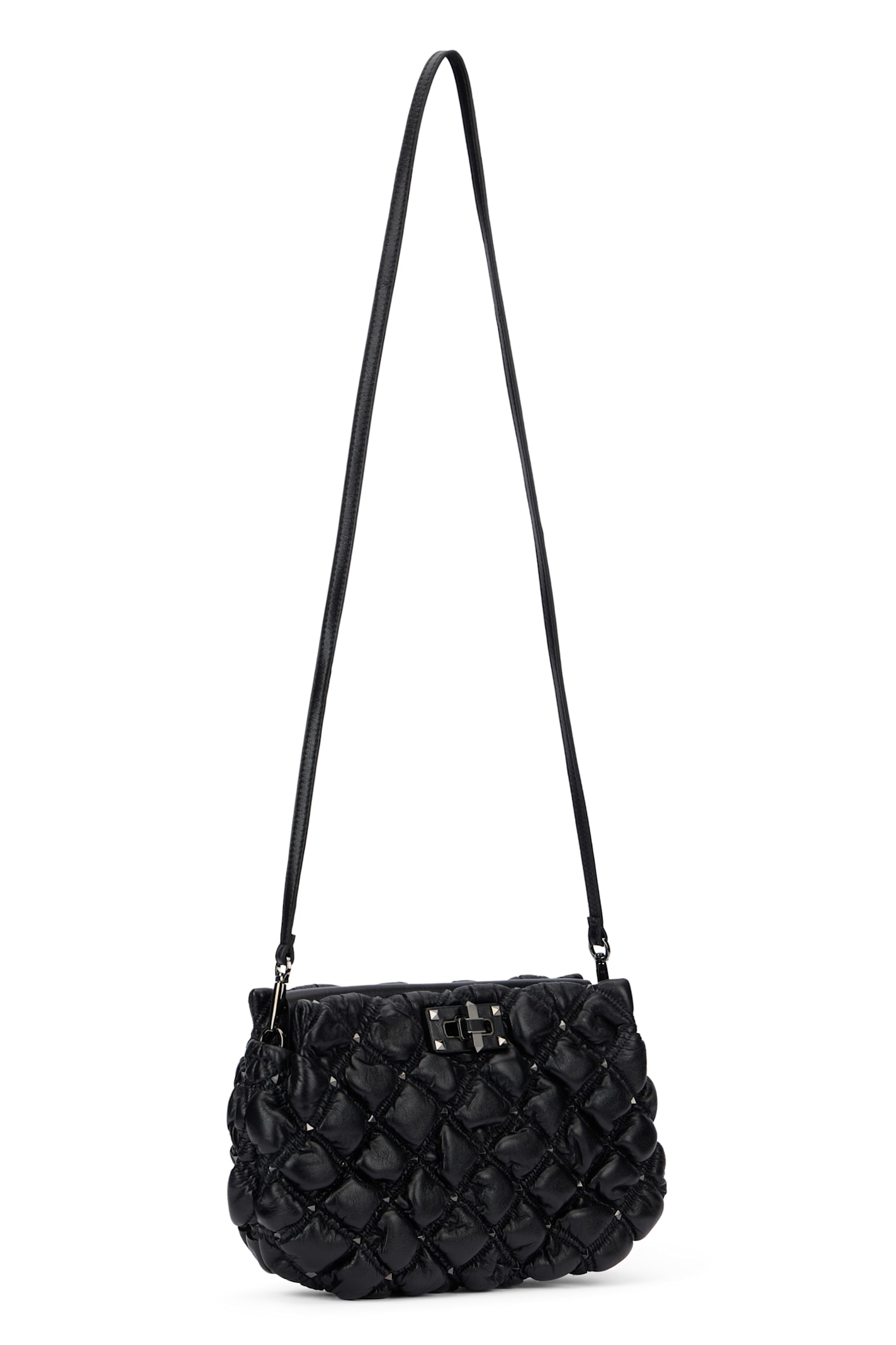 Valentino Elegant Versatile Black Crossbody Bag In Black