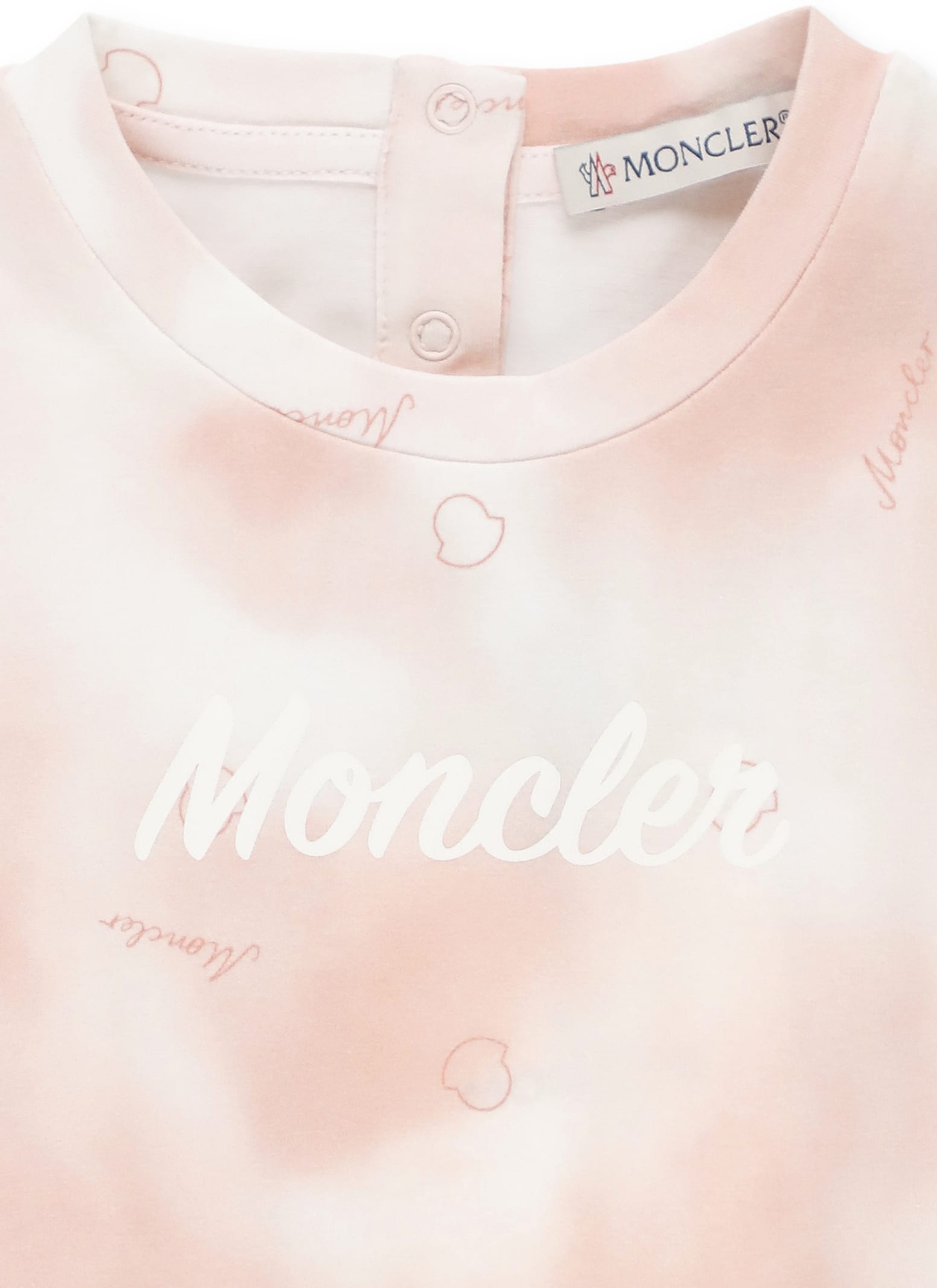 Shop Moncler Cotton Dress In Pink