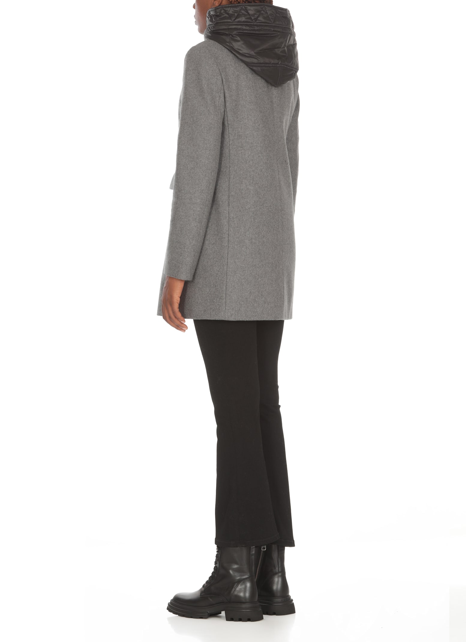 Shop Fay Toggle Coat In Grey