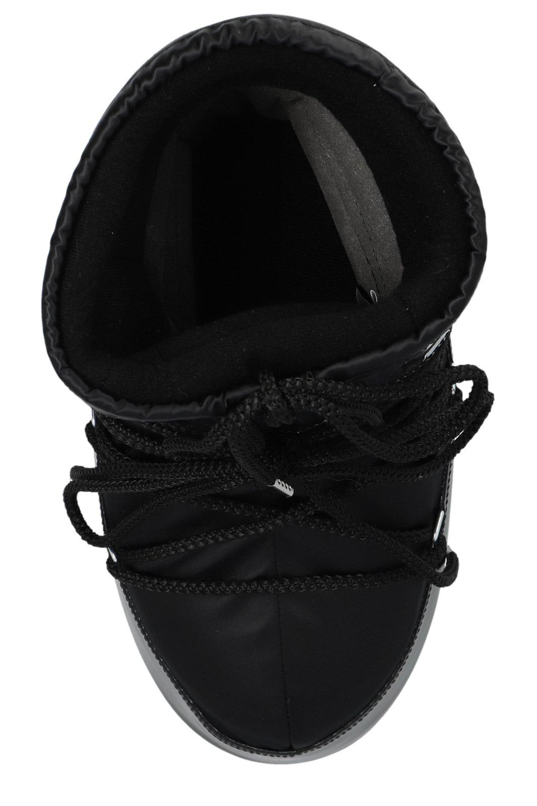 Moon Boot Classic Low Glance Lace-up Snow Boots In Black