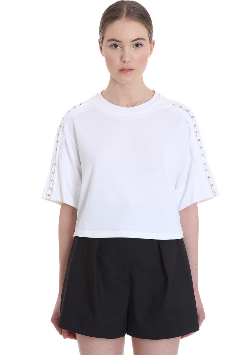 3.1 PHILLIP LIM / フィリップ リム T-SHIRT IN WHITE COTTON,11243560