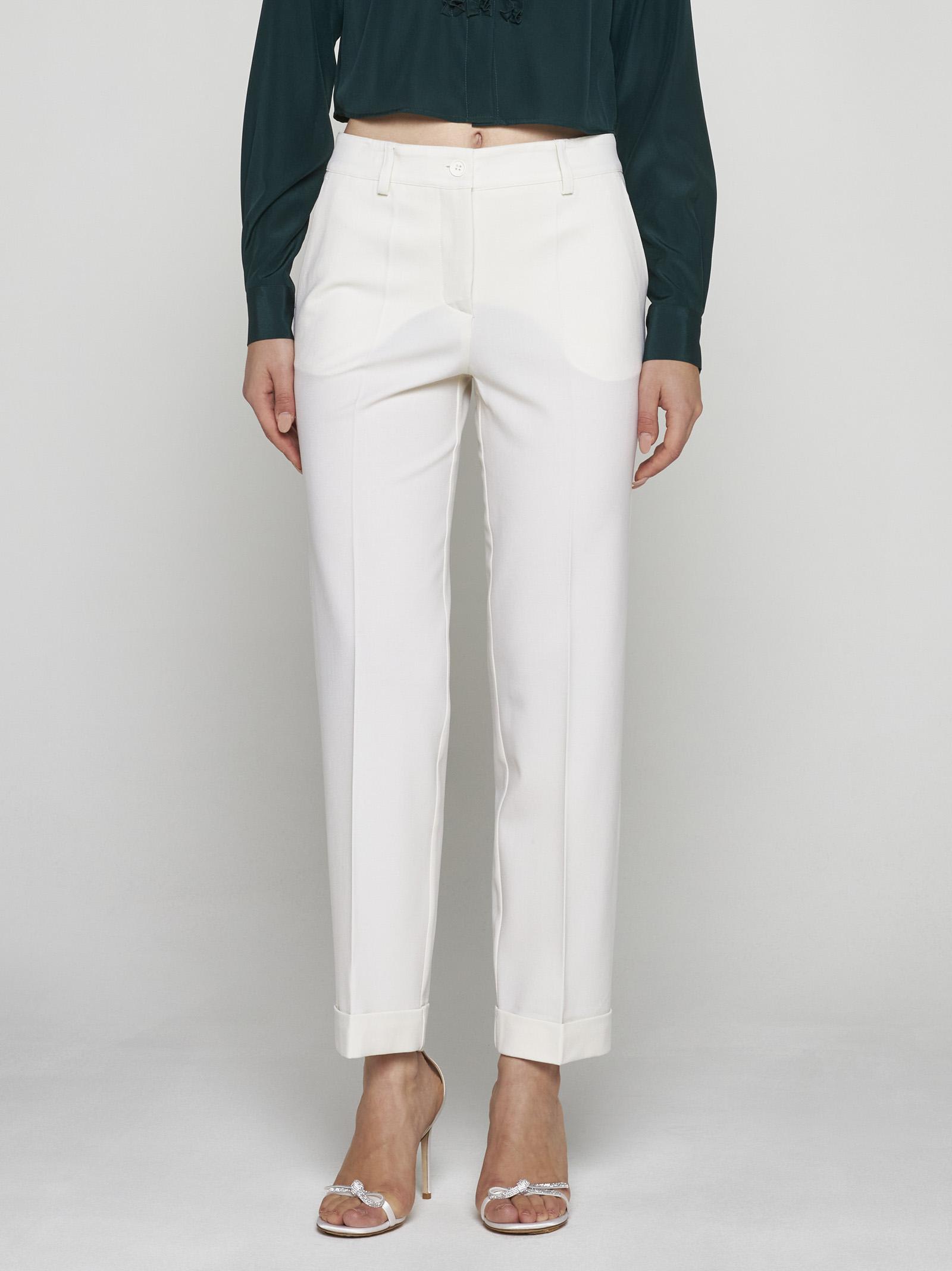 P.A.R.O.S.H LILIUXY STRETCH WOOL TROUSERS 