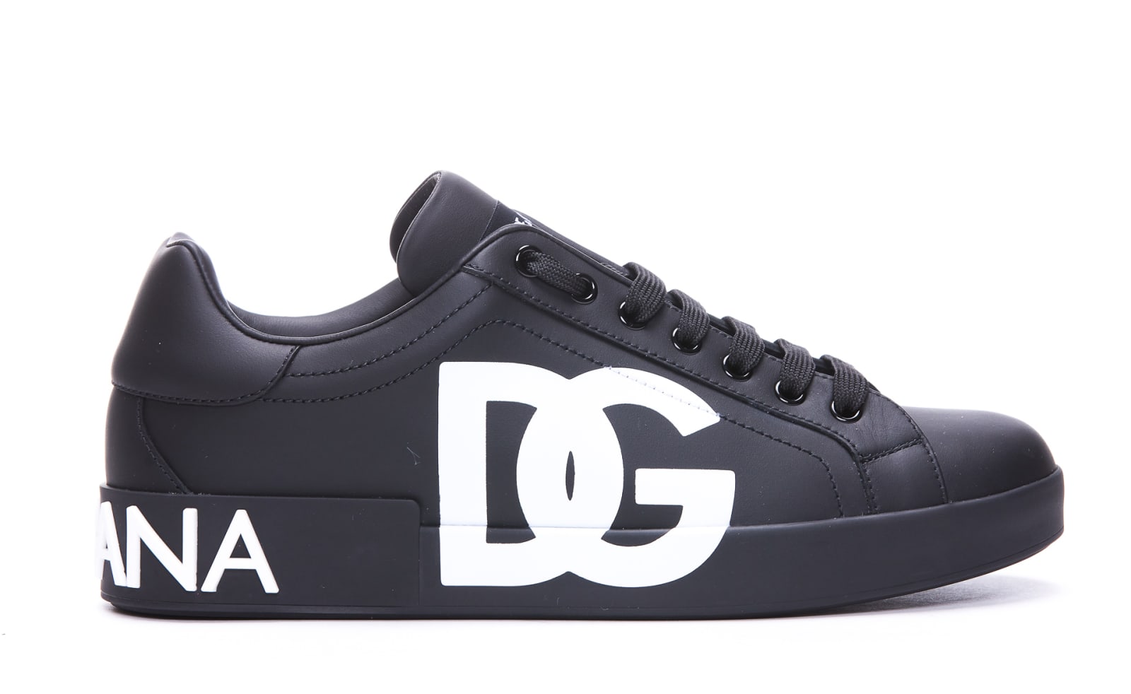 Shop Dolce & Gabbana Portofino Sneakers In Nero/ Nero