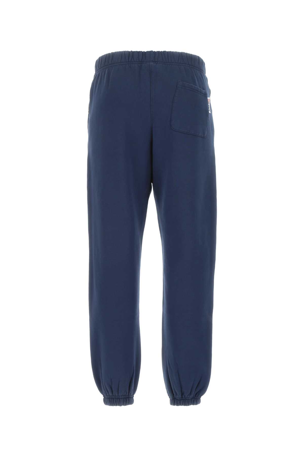 Autry Navy Blue Cotton Joggers In 1545