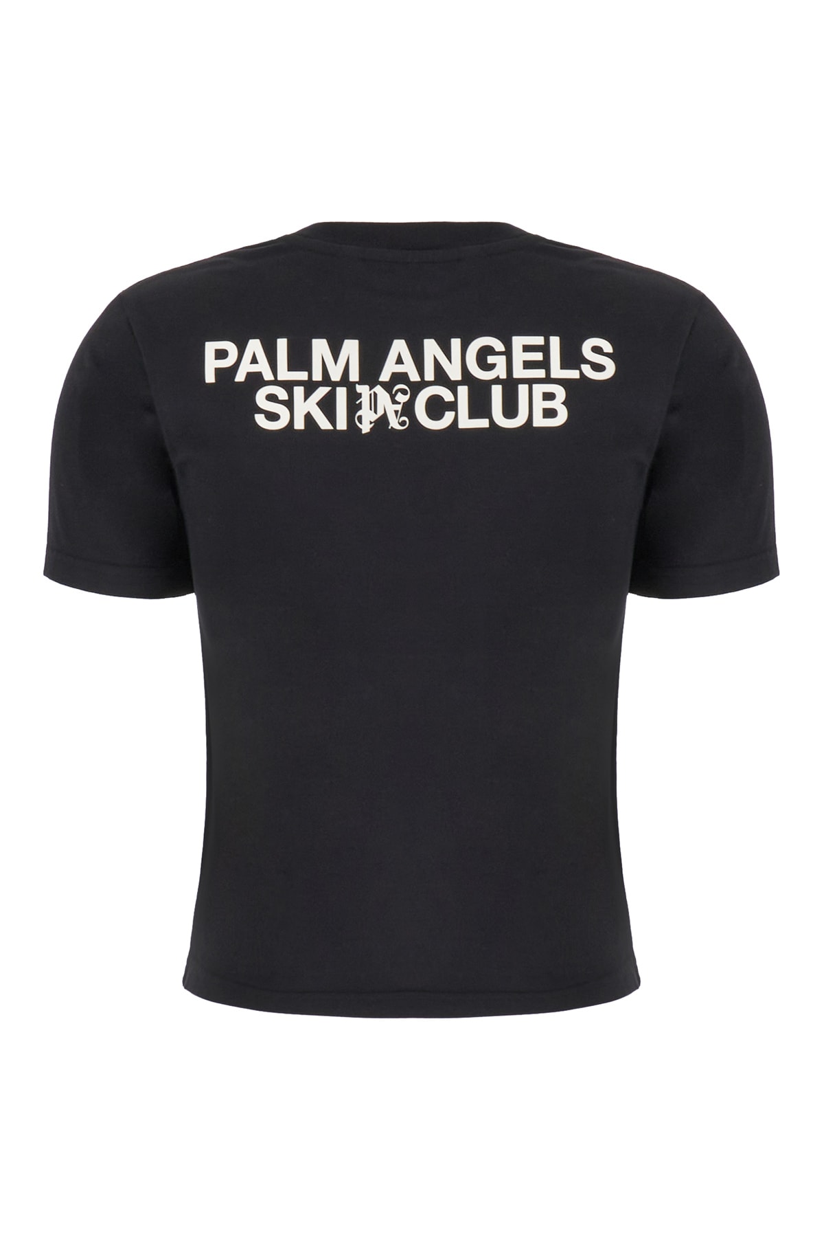 Shop Palm Angels Black Cotton T-shirt