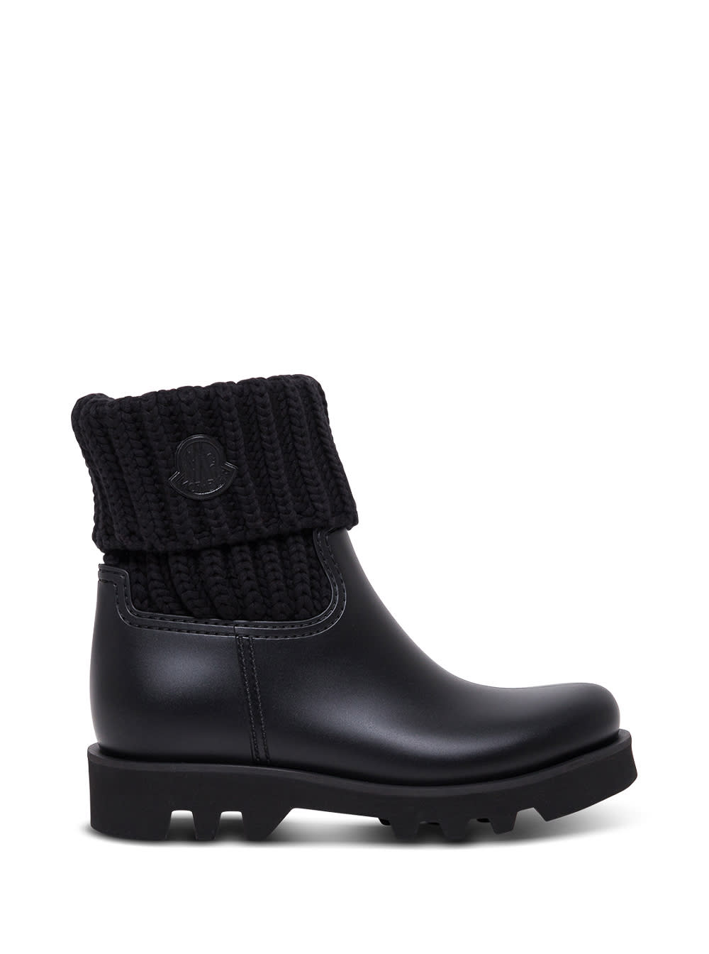 Moncler Ginette Rubber And Mesh Rain Boots