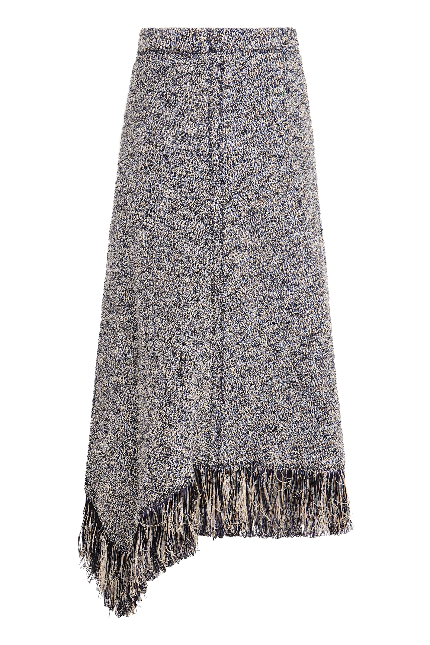 Rabanne Fringed Asymmetric Skirt In Gray