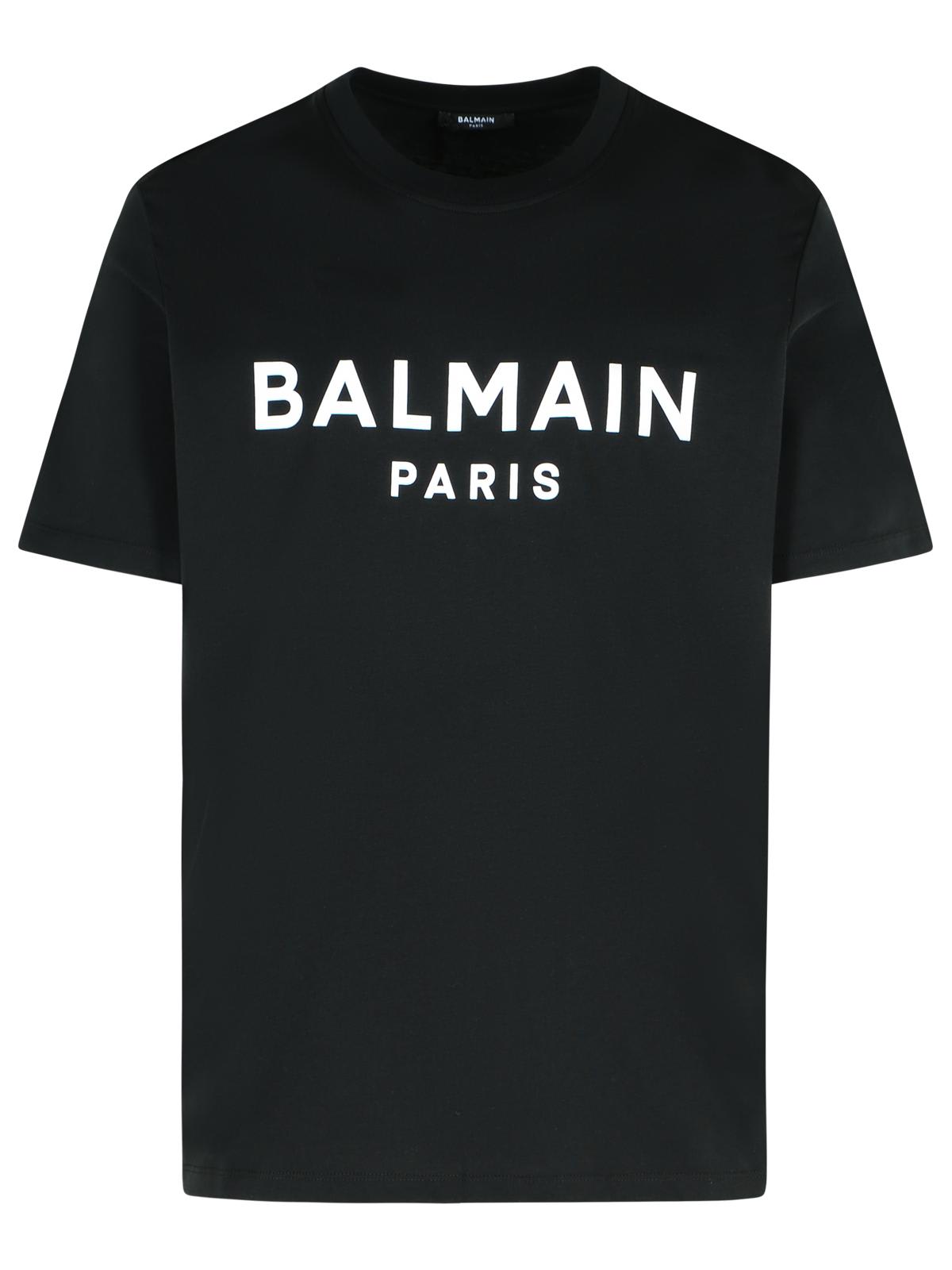 Balmain Vintage Print Reg Fit T-shirt In Black