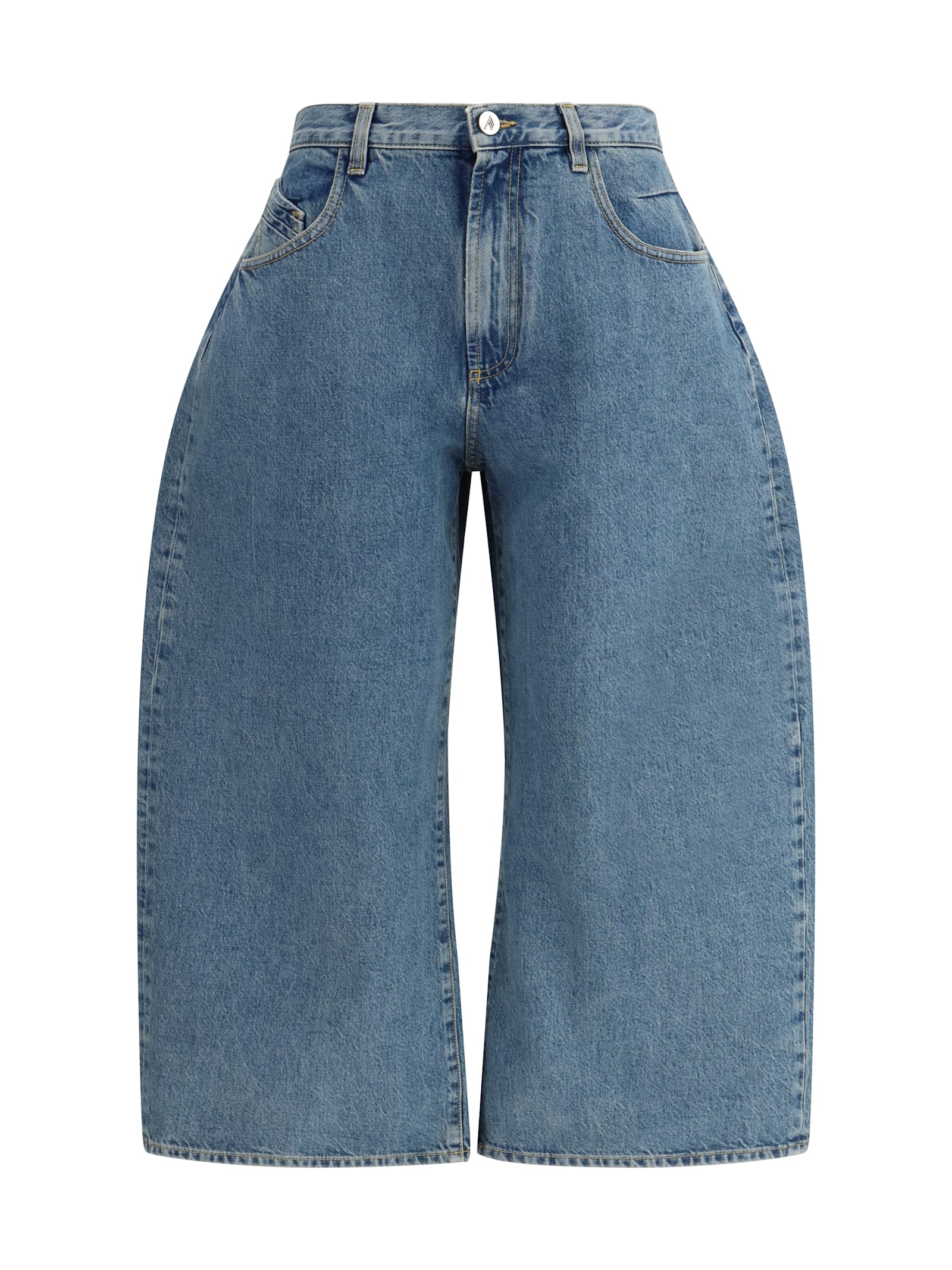 Attico Blue Cotton Jeans Denim In Blue