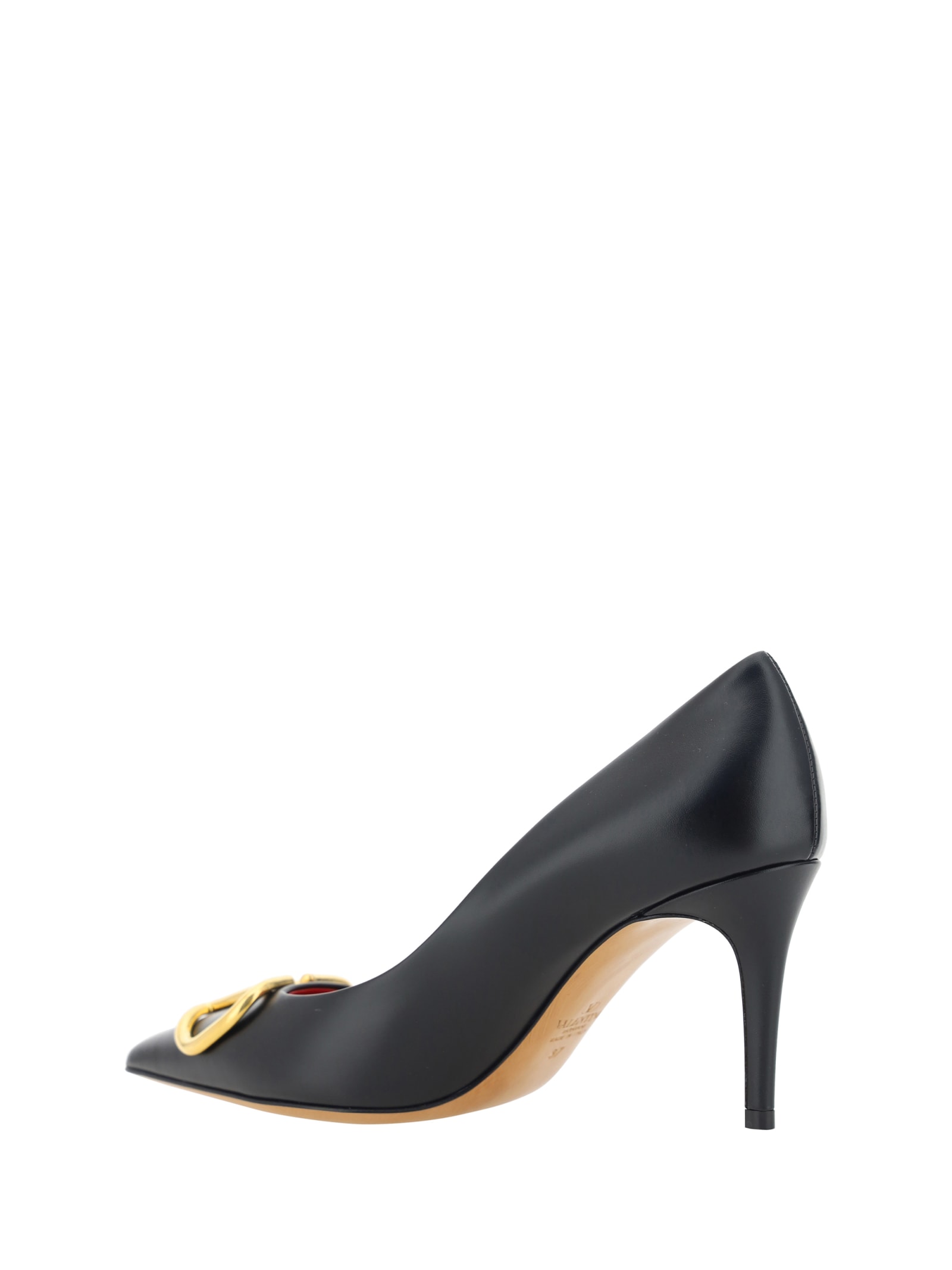 Shop Valentino Vlogo Pumps In Nero