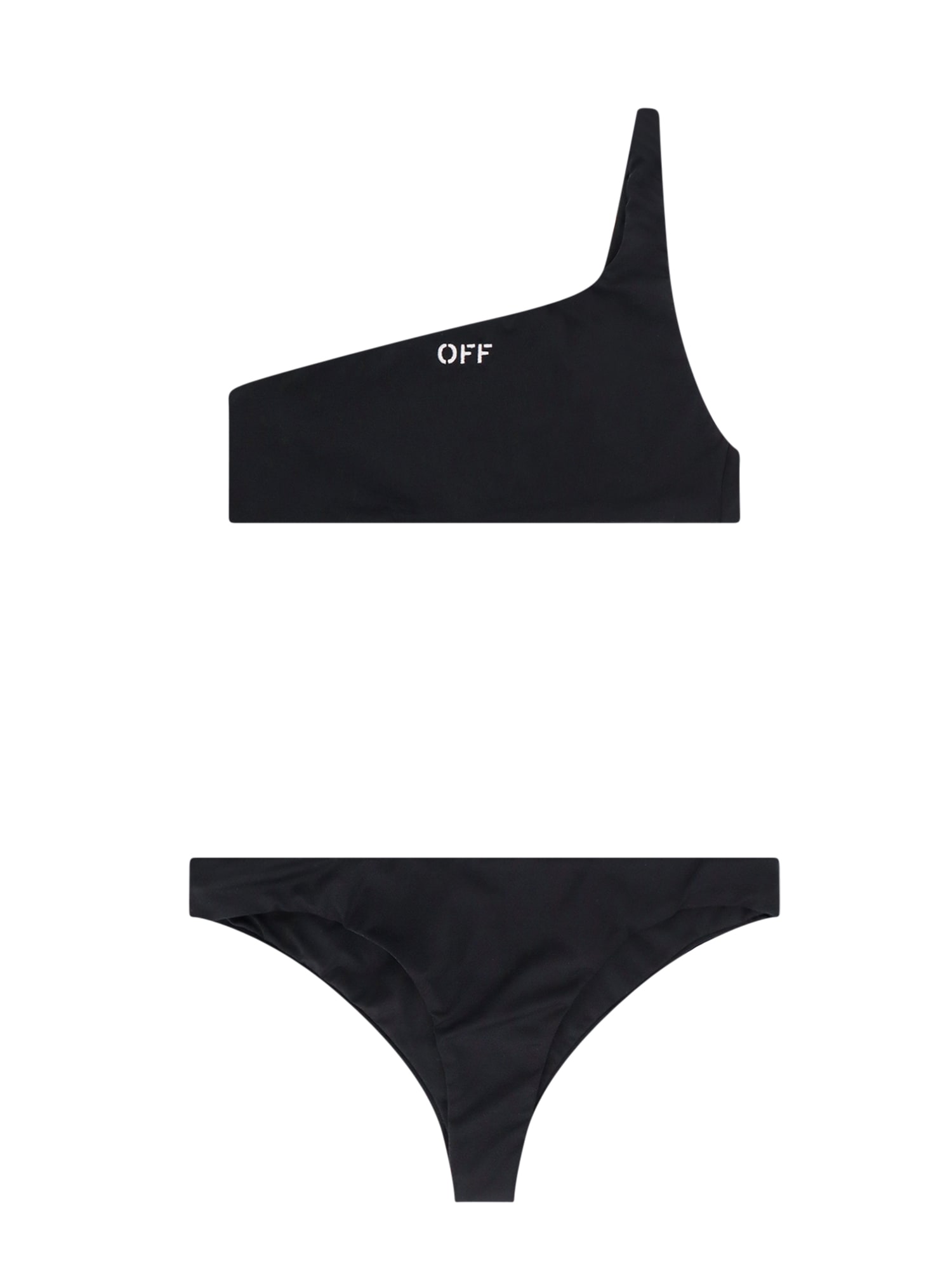 Shop Off-white Bikini In Black/white