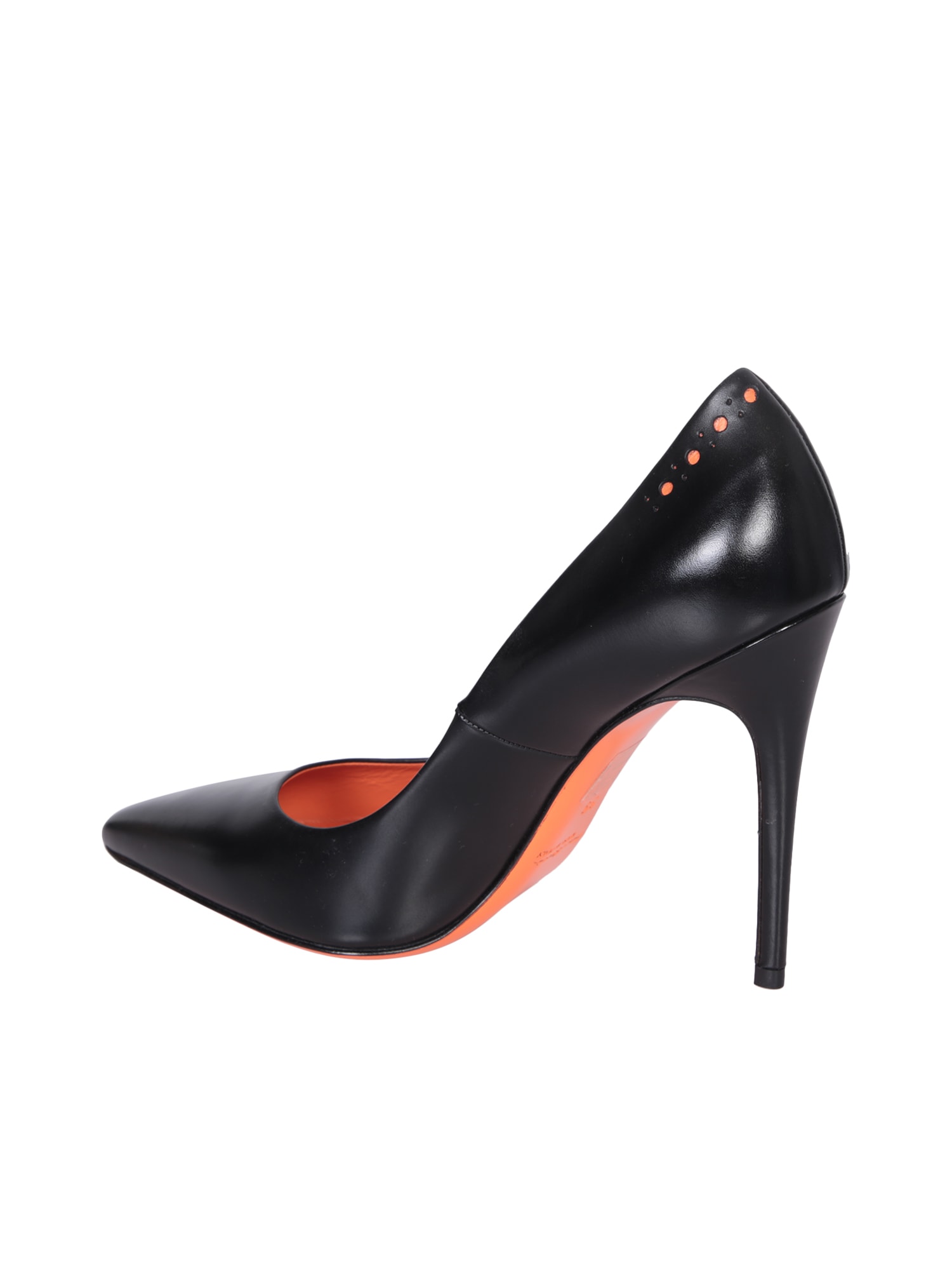 Shop Santoni Black Patent Pumps