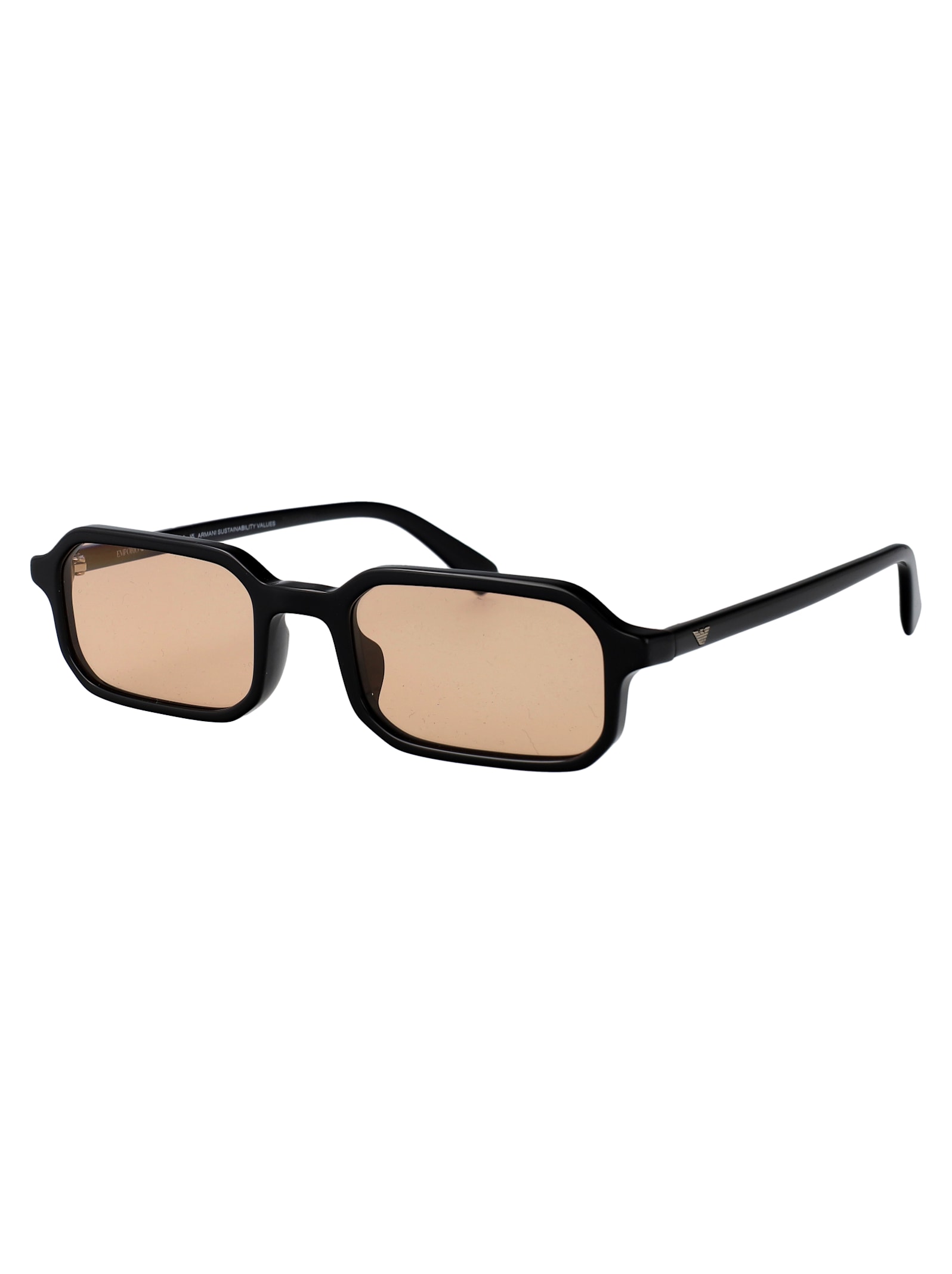 Emporio Armani Rectangular Sunglasses 0 Ea4253 U 501793 In Black