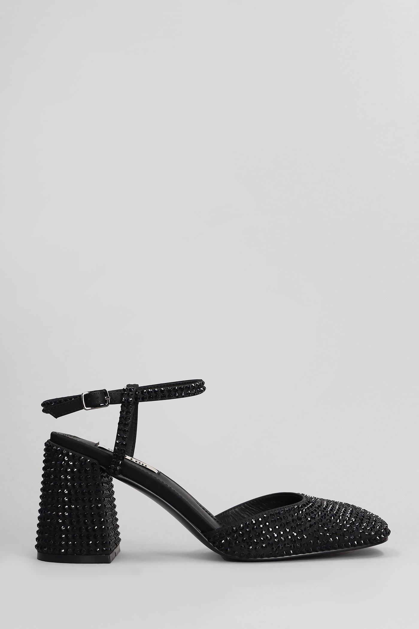 Emily Pump 80 Sandals In Black Leather