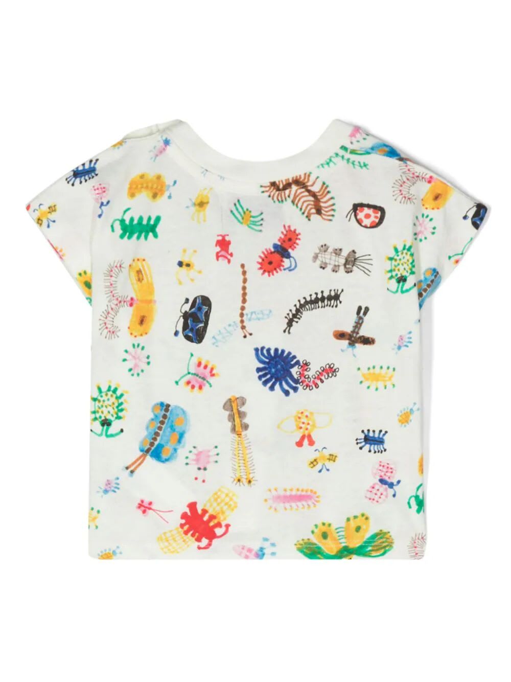 Shop Bobo Choses Baby Funny Insect All Over T-shirt In Off White