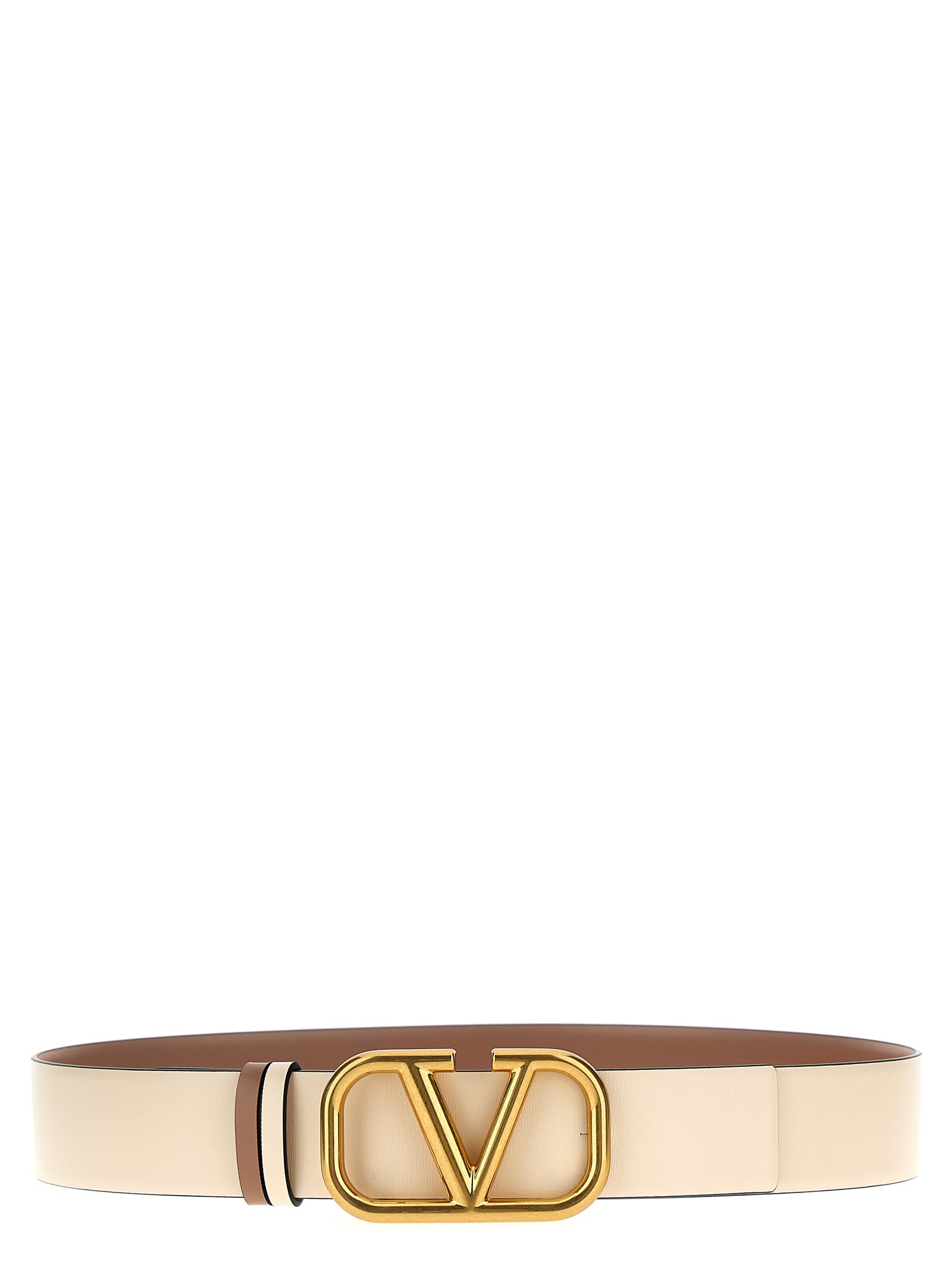 Valentino Garavani Vlogo Reversible Belt In Pink