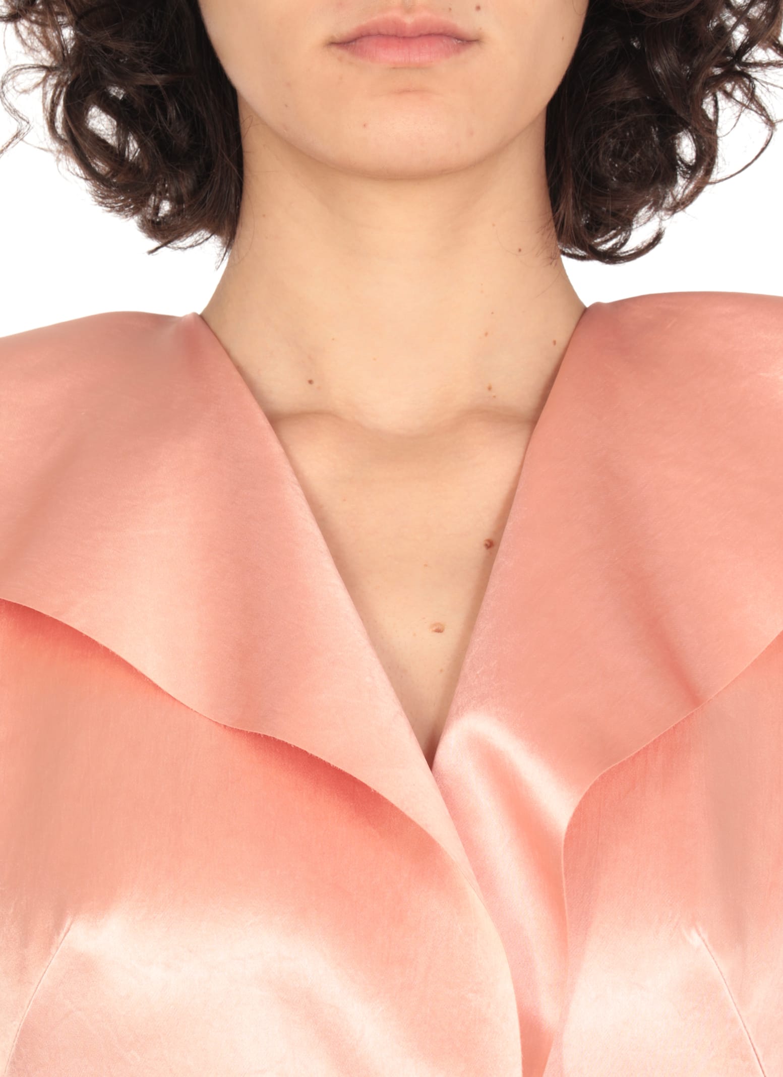 Philosophy Di Lorenzo Serafini Duchesse Satin Strapless Maxi Dress In Pink