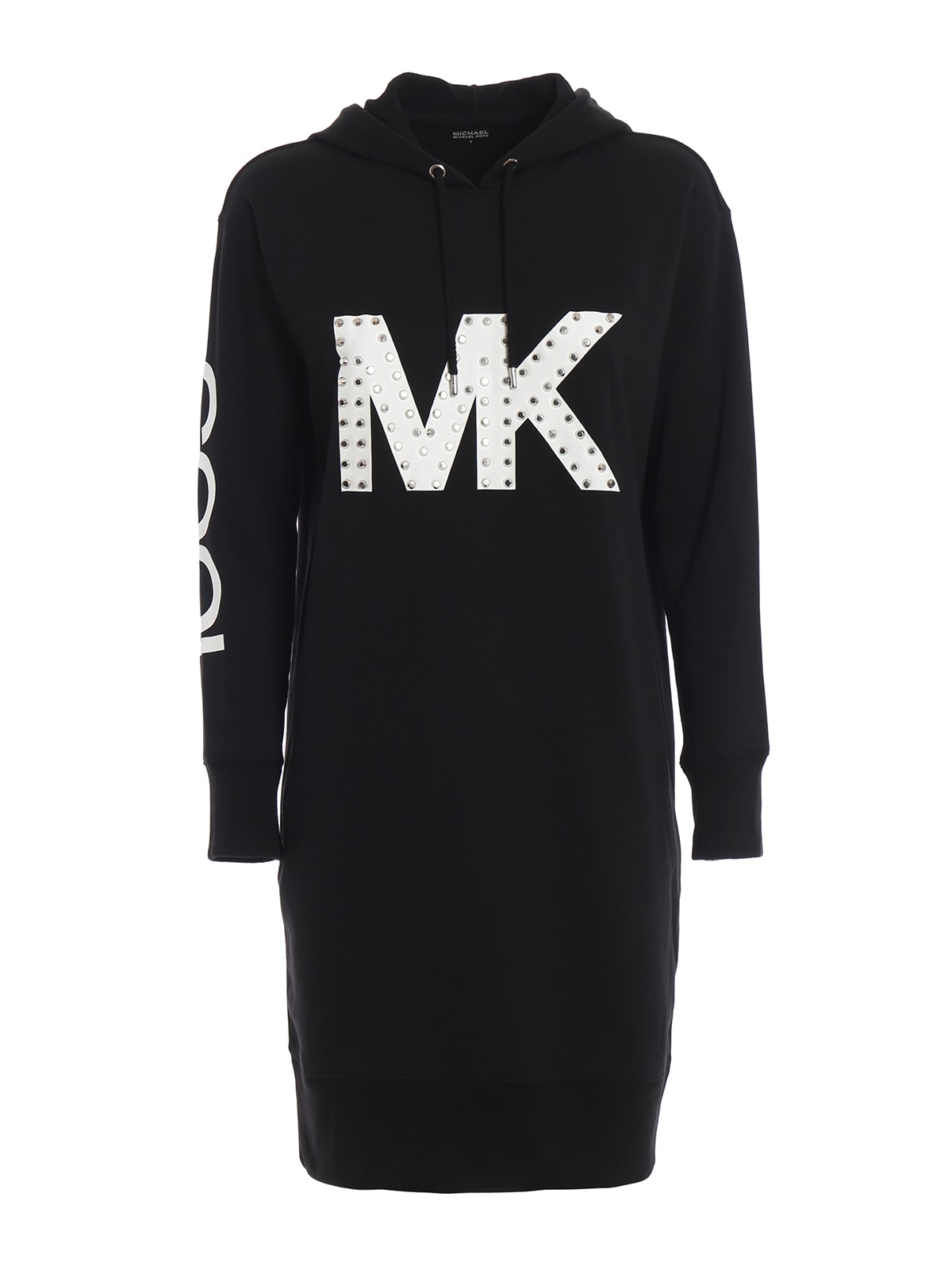 michael kors studded logo sweatshirt dress