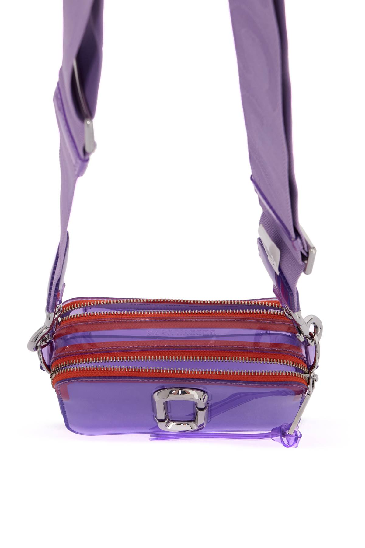 Shop Marc Jacobs The Jelly Snapshot Shoulder Bag In Wisteria