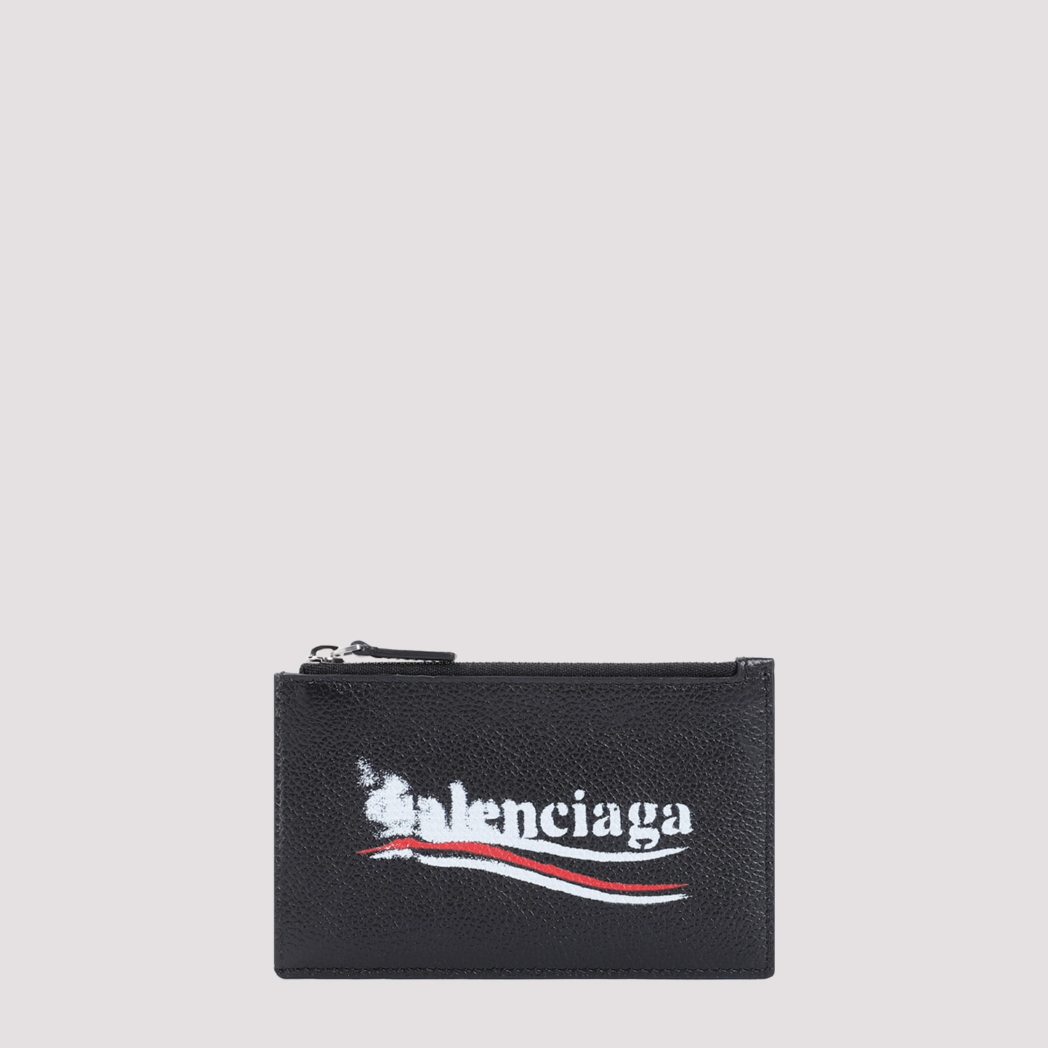 Shop Balenciaga Cash Long Coin Card Holder In Black