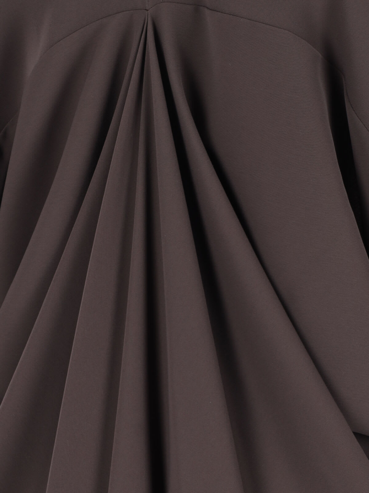 Mm6 Maison Margiela Brown Crepe Draped Midi Dress In Multi