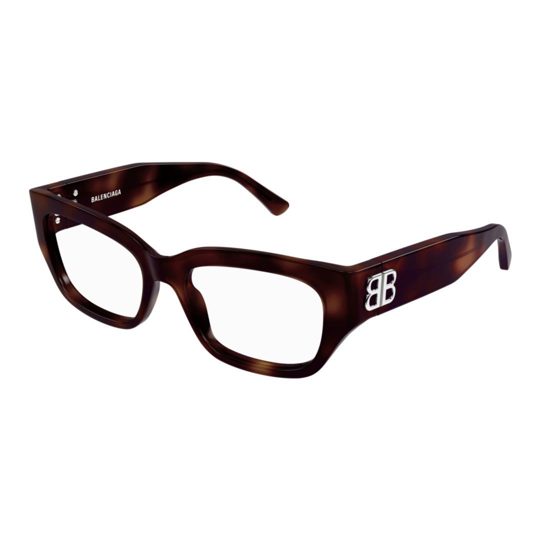 Balenciaga Full-frame Flat Mirror In Havana-havana-transparent