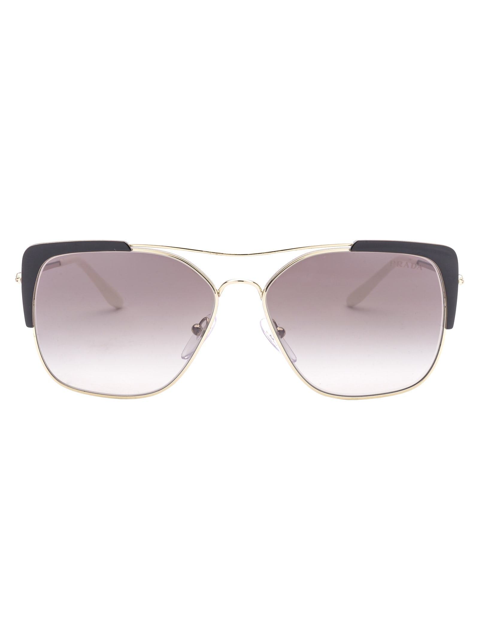 Prada Conceptual Sunglasses In Aav5o0 Pale Gold/black