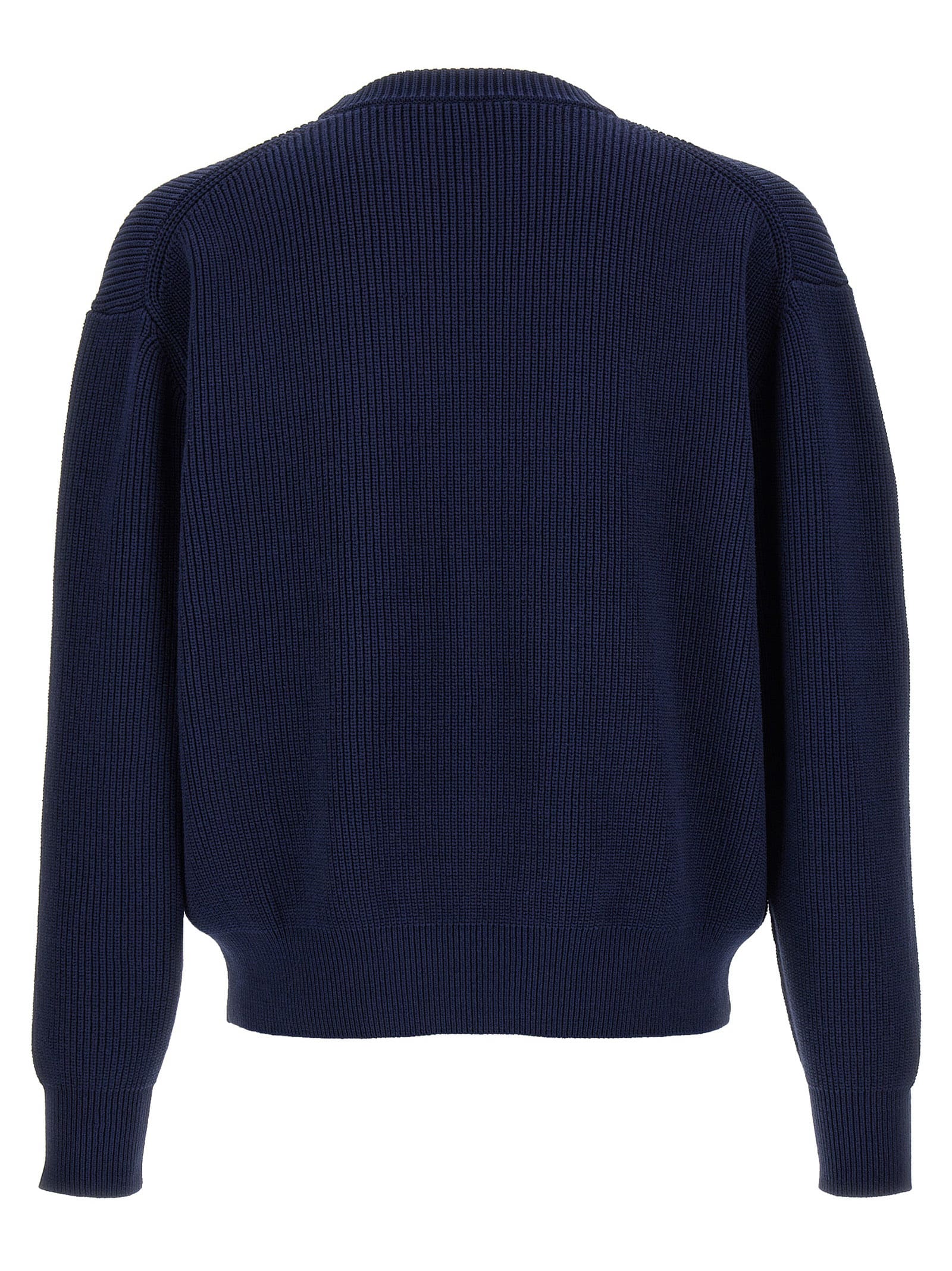 Shop Maison Kitsuné Bold Fox Head Sweater In Blue