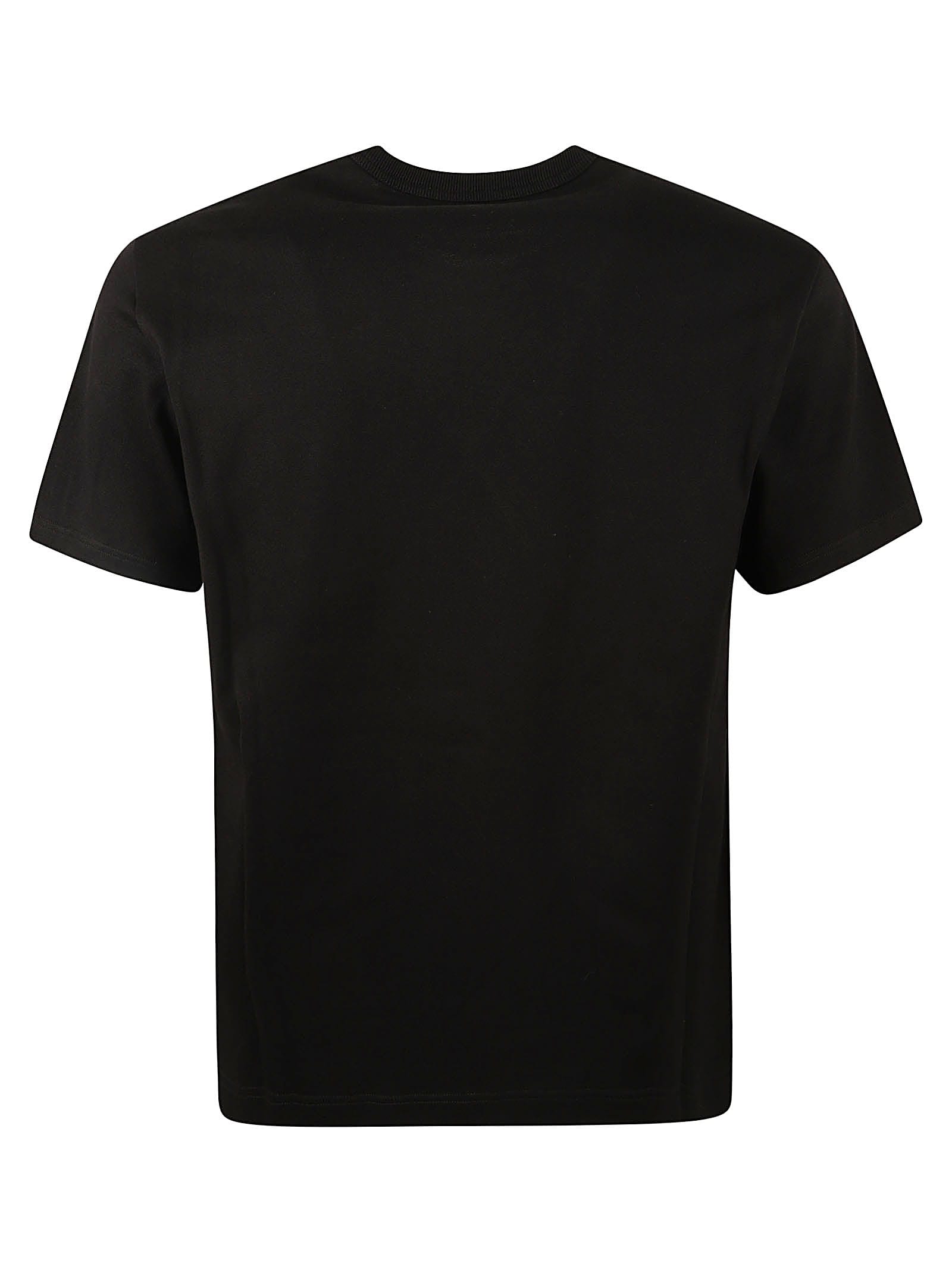 Shop Alexander Mcqueen Skull Logo T-shirt In Black/white