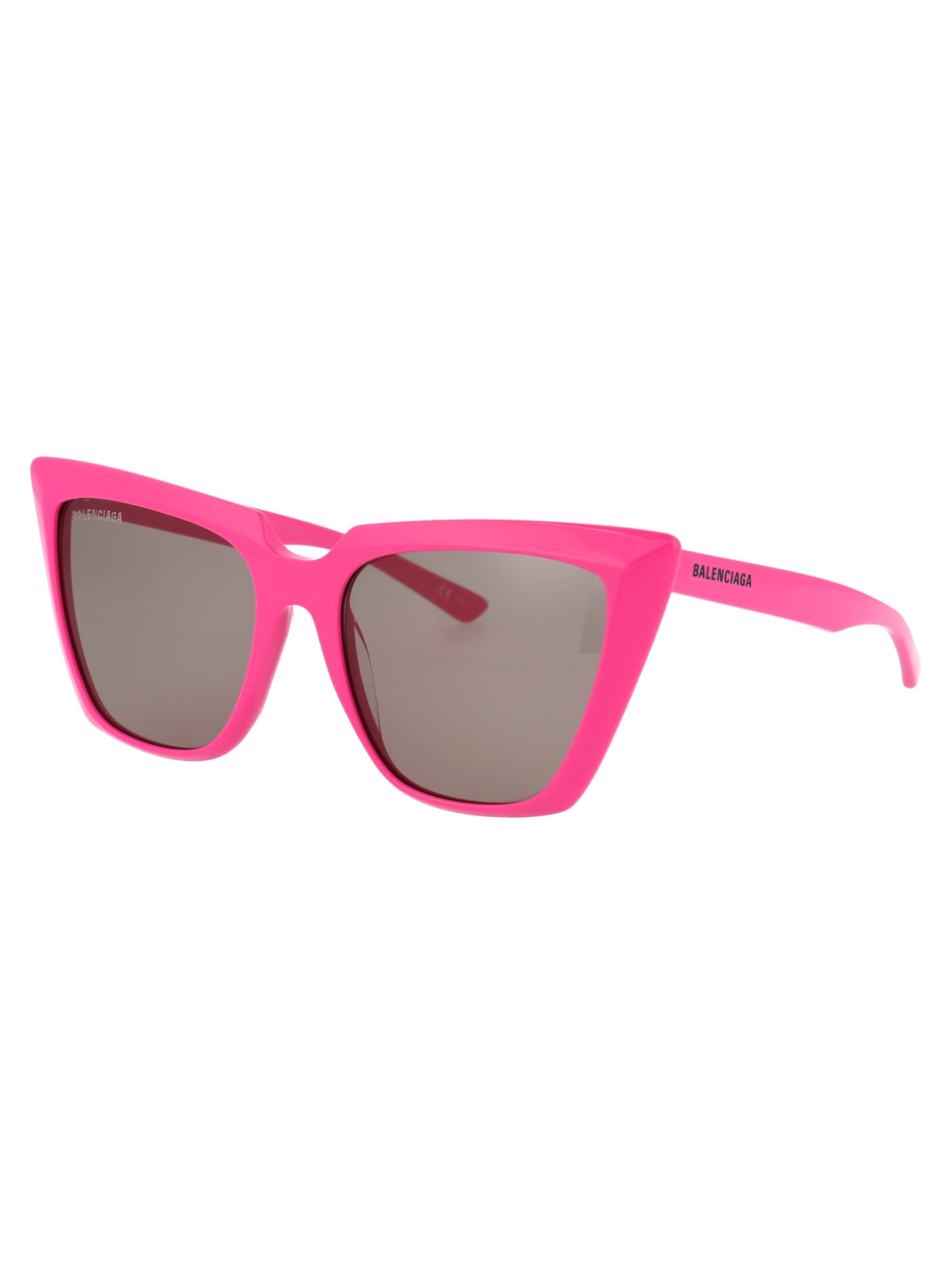 Shop Balenciaga Bb0046s Sunglasses In 005 Fuchsia Fuchsia Brown