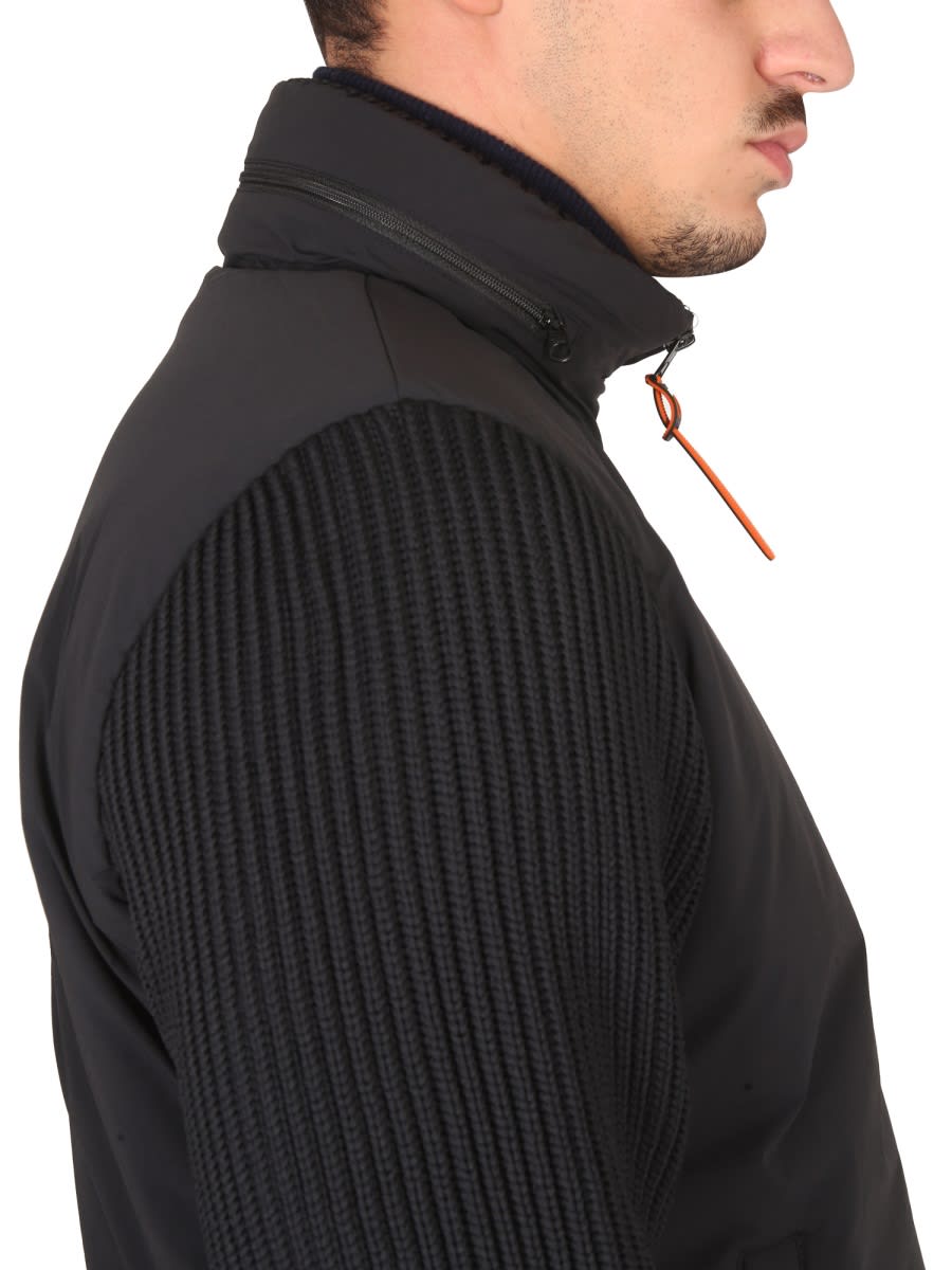 Shop Aspesi Technical Fabric Jacket In Black