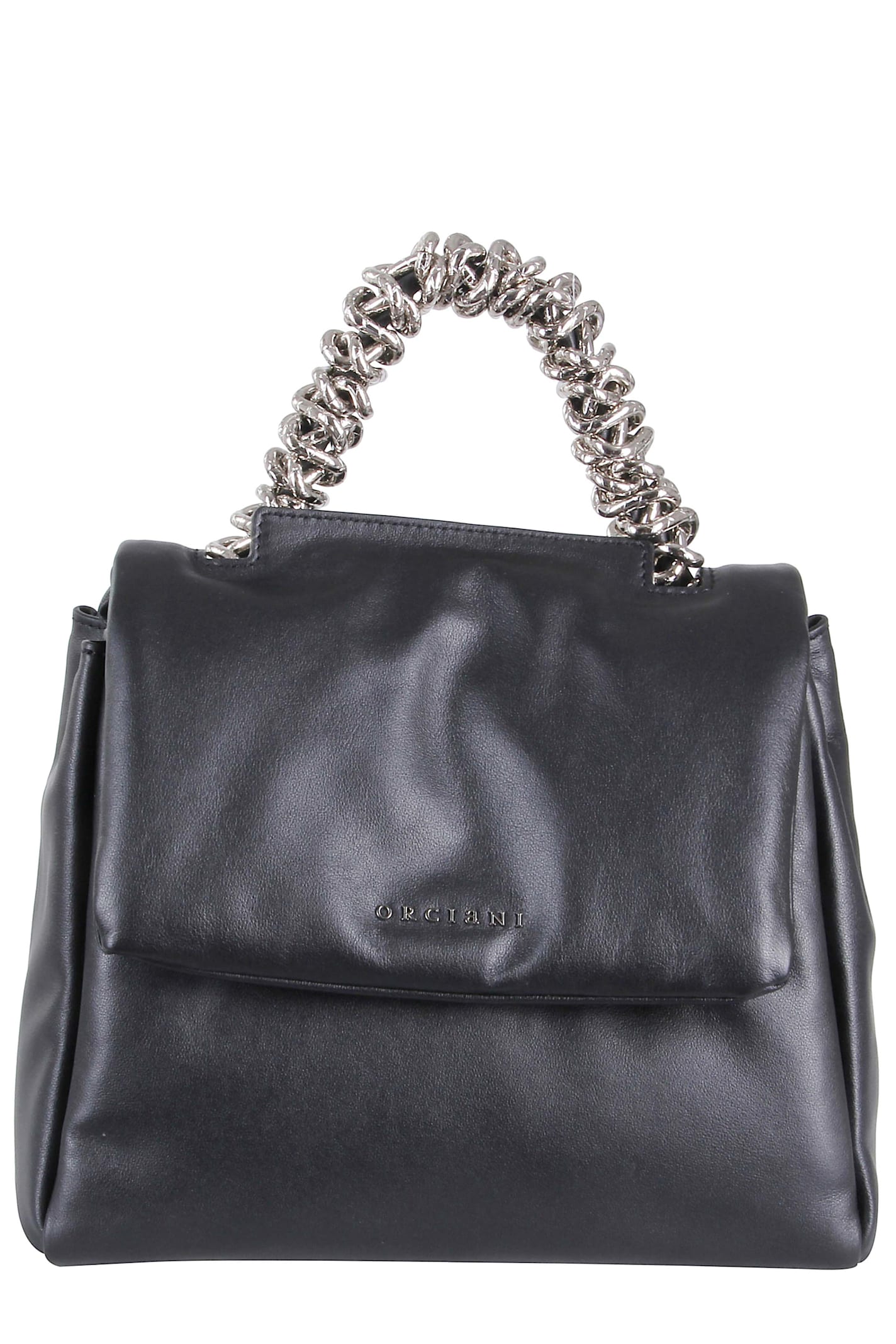 Orciani Borsa Sveva Nappa Bold Piccola A Mano In Black