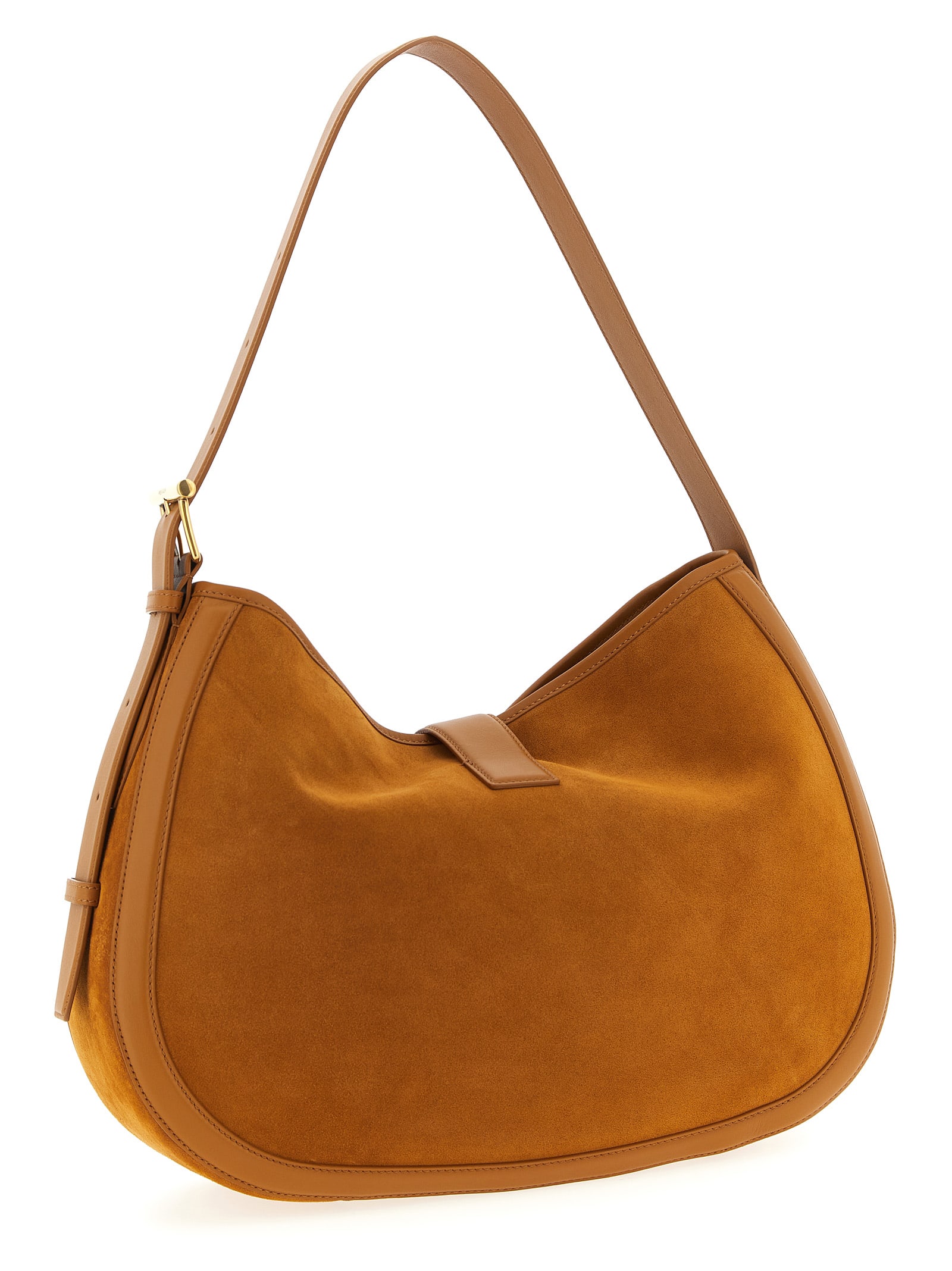 Alexander Mcqueen T-bar Shoulder Bag In Brown