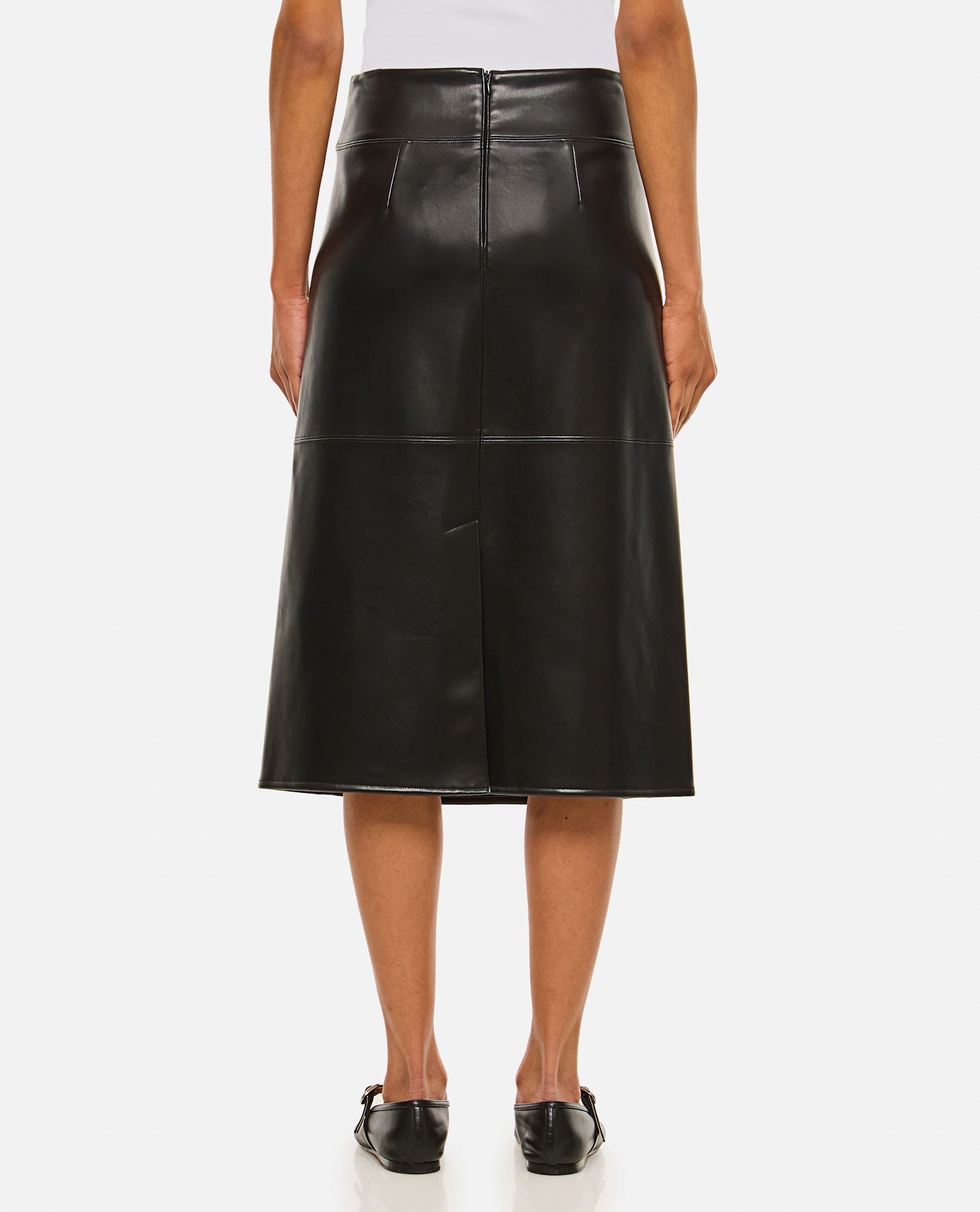 'S MAX MARA VOLONTA ECO LEATHER SKIRT