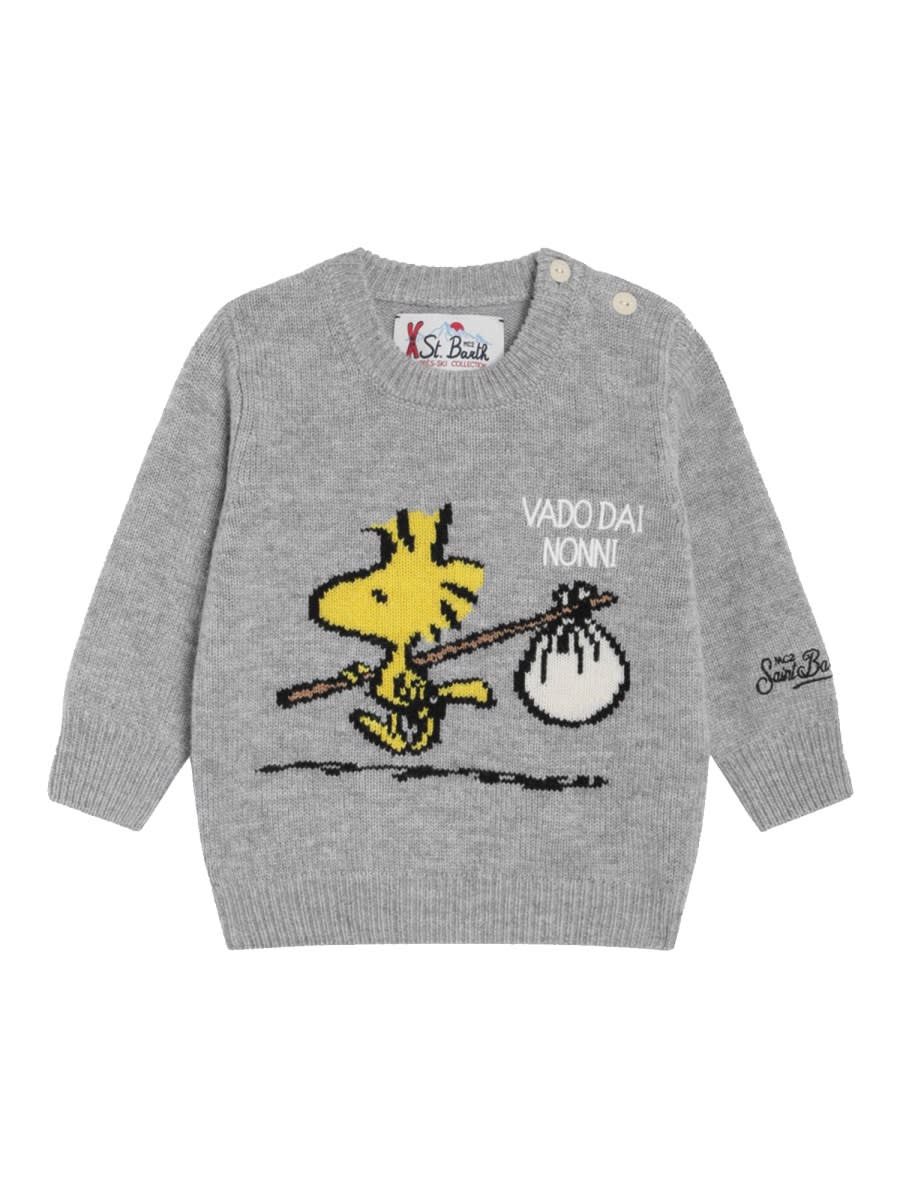 Mc2 Saint Barth Kids' Woodstock Sweater In Gray