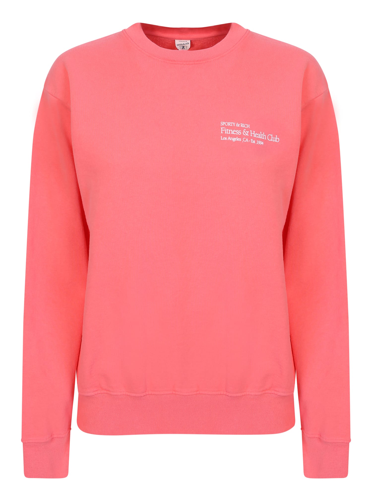 Shop Sporty & Rich Fitness & Health Club Roundneck Pink Sweatshirt