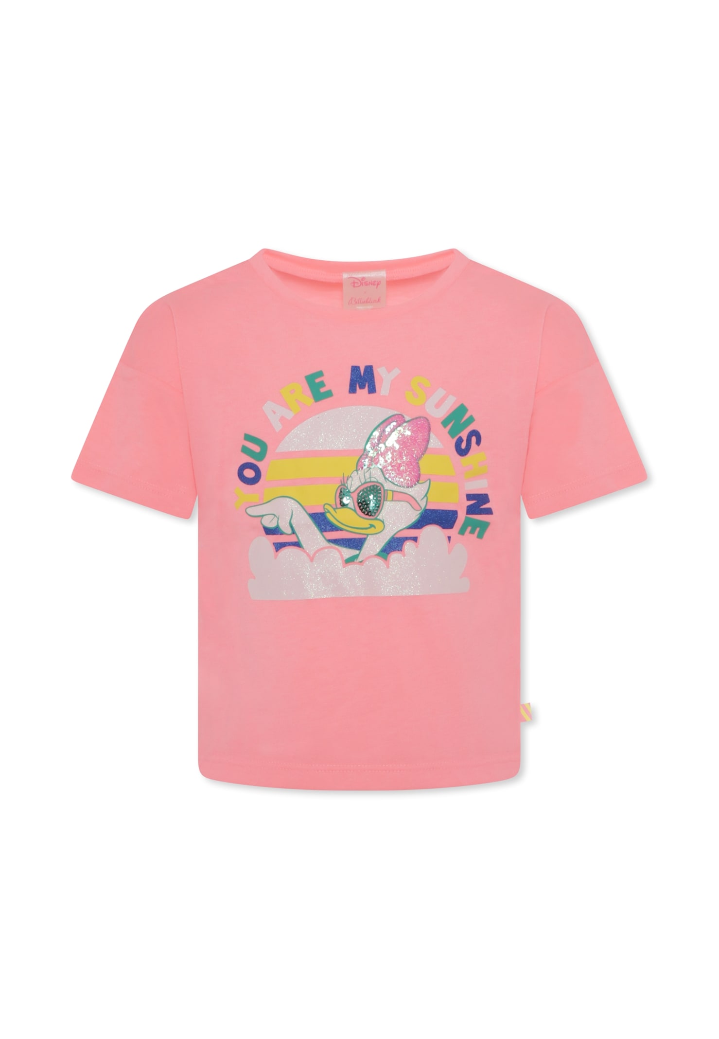 Billieblush Girls Pink Jersey Disney T-shirt In Pink