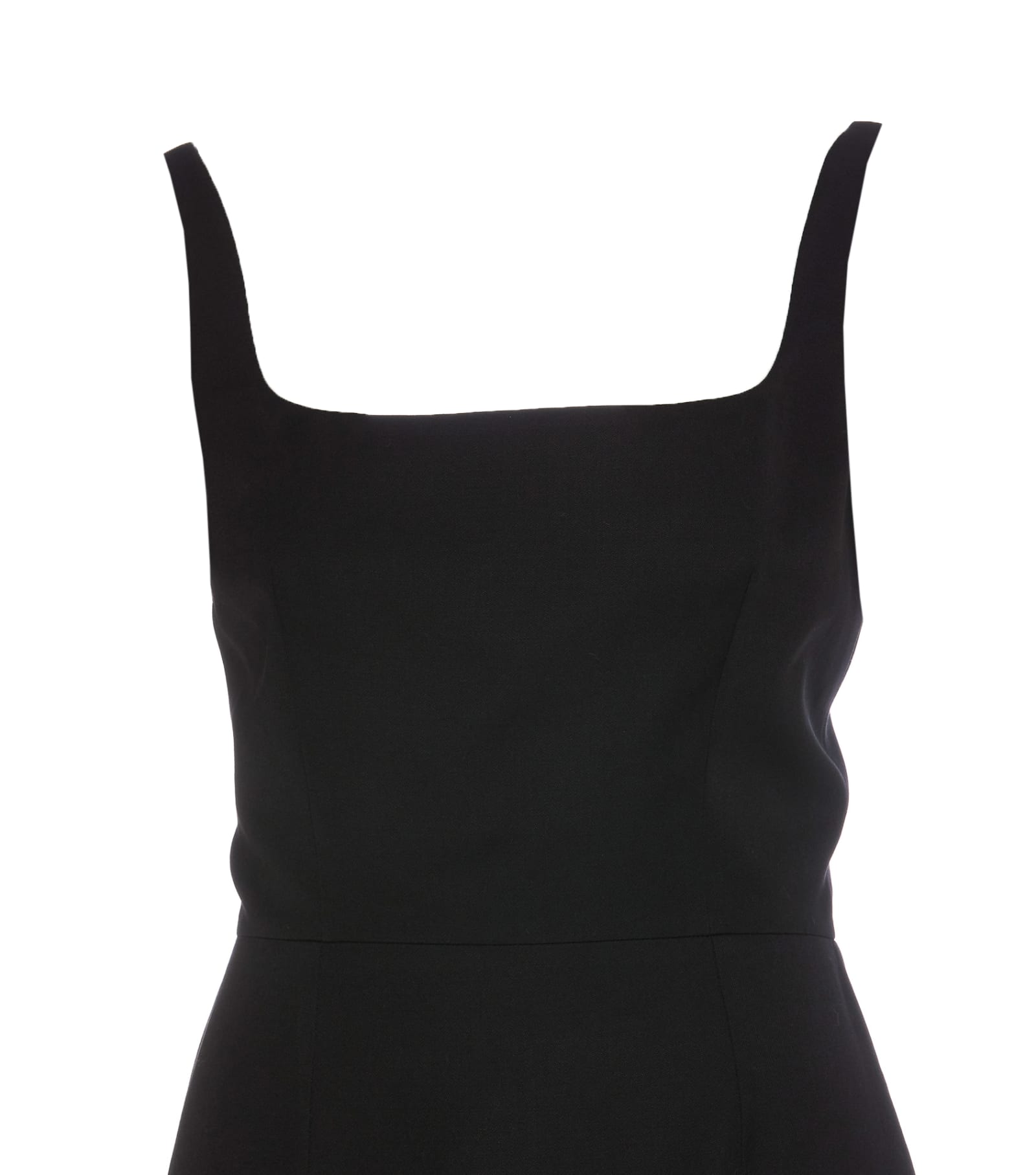 Shop Alexander Mcqueen Cut-out And Zip Dress In Black