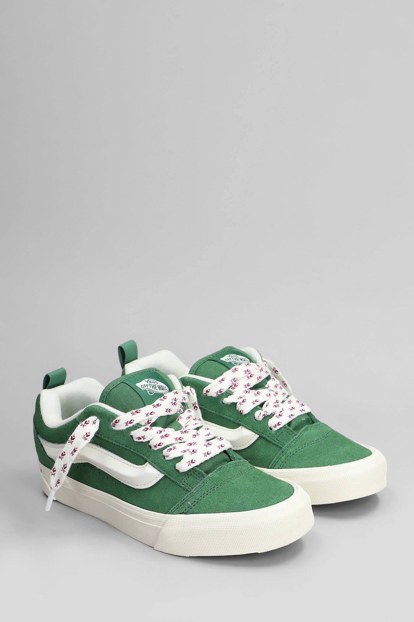 Vans Knu Skool Sneakers In Green Suede In Green