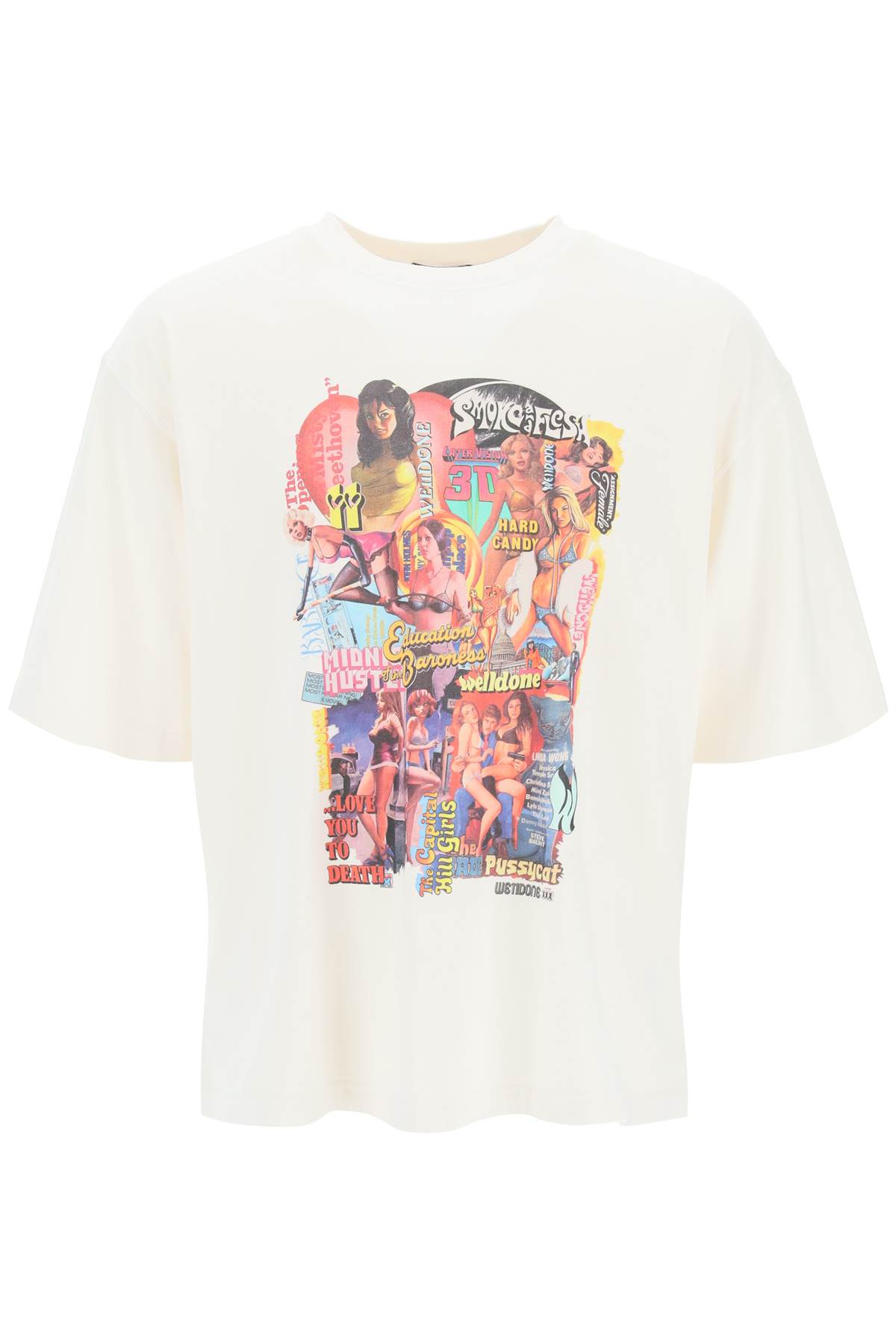 WE11 DONE new Movie Collage Print Oversized T-shirt