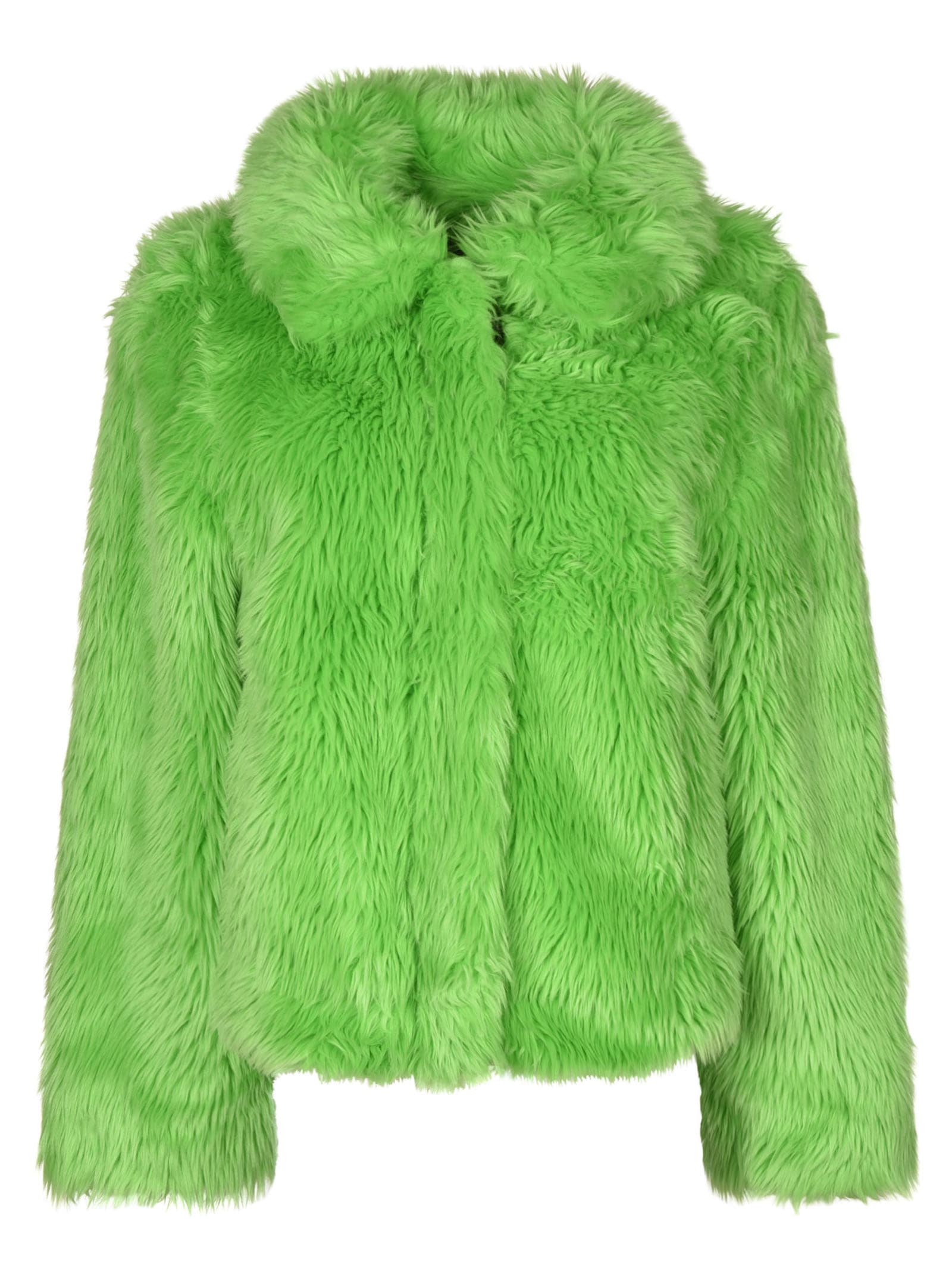 MSGM Fur Coated Plain Jacket
