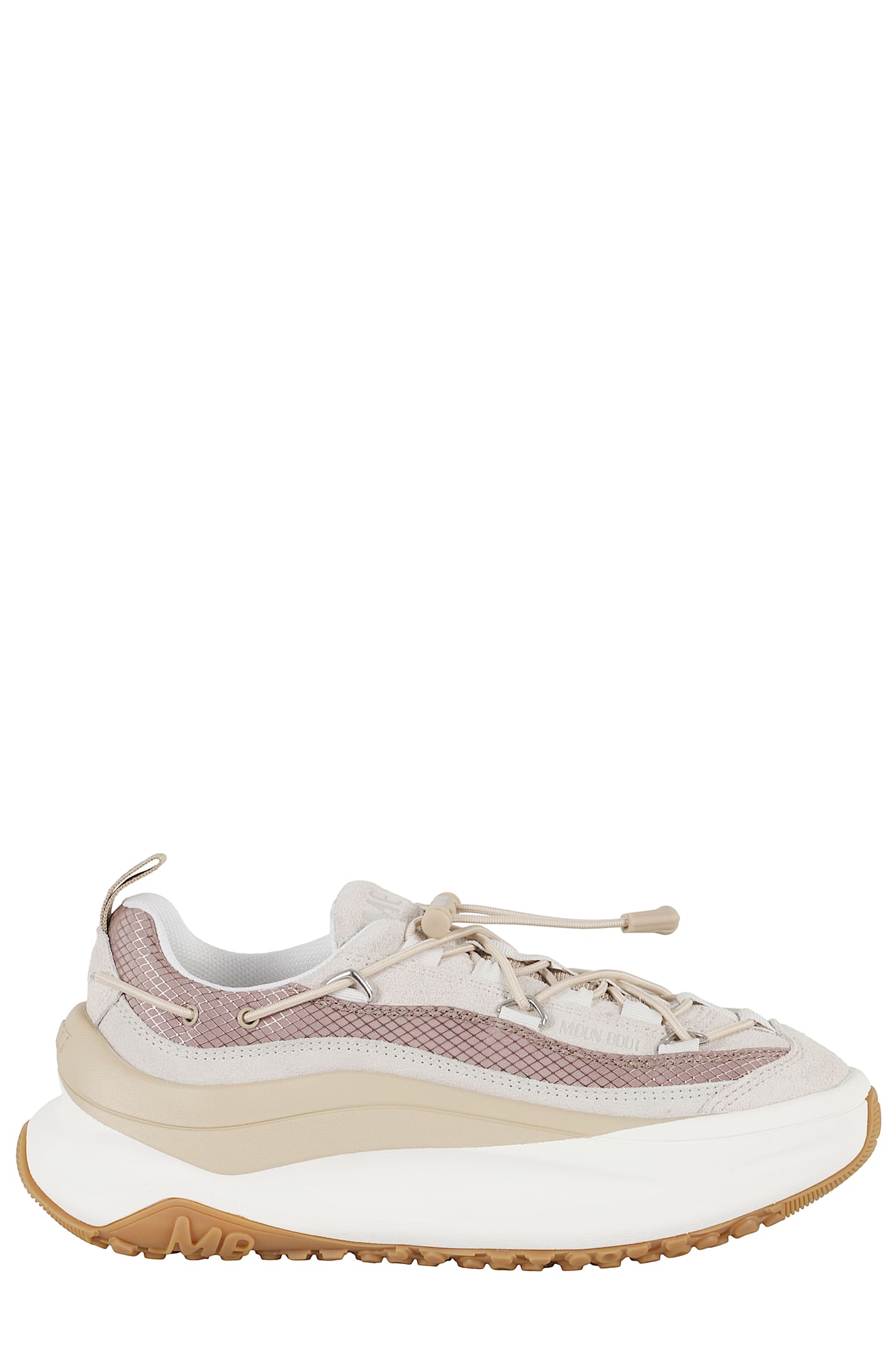 Moon Boot Lace-up Platform Sneakers In Neutral