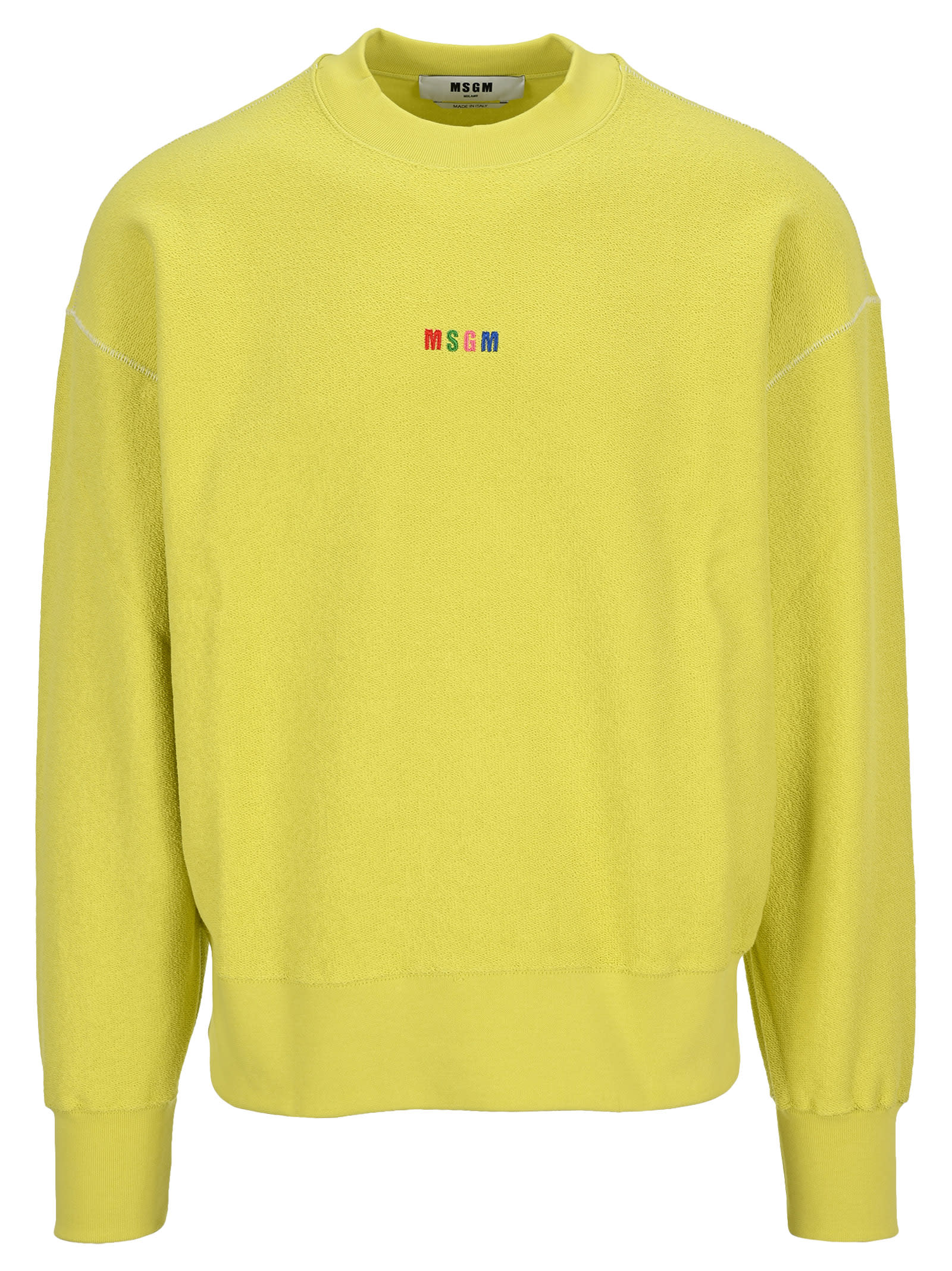 MSGM MSGM EMBROIDERED LOGO SWEATSHIRT,3040MM7721709907