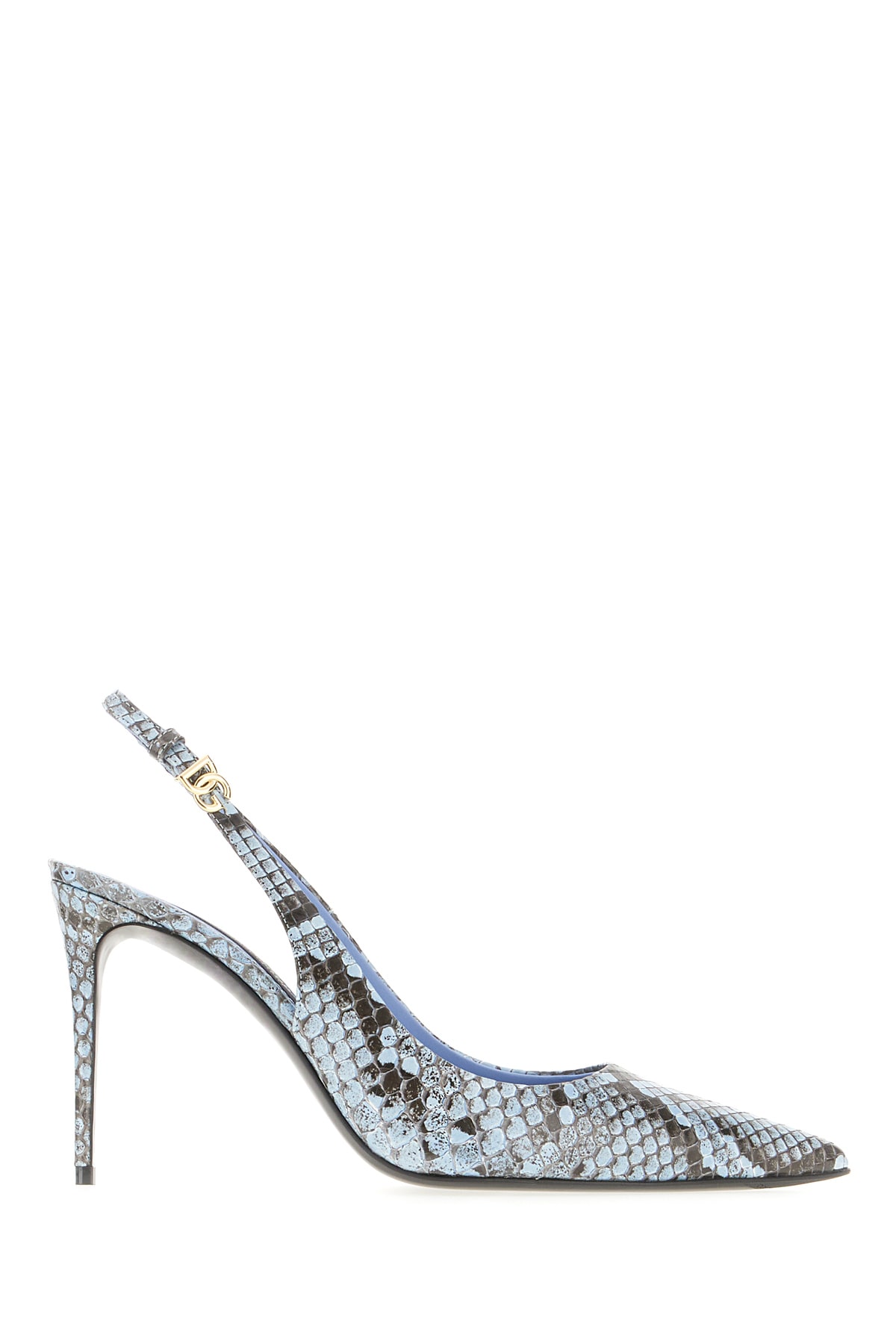 Dolce & Gabbana Multicolor Python Pumps In Azzurroglicine