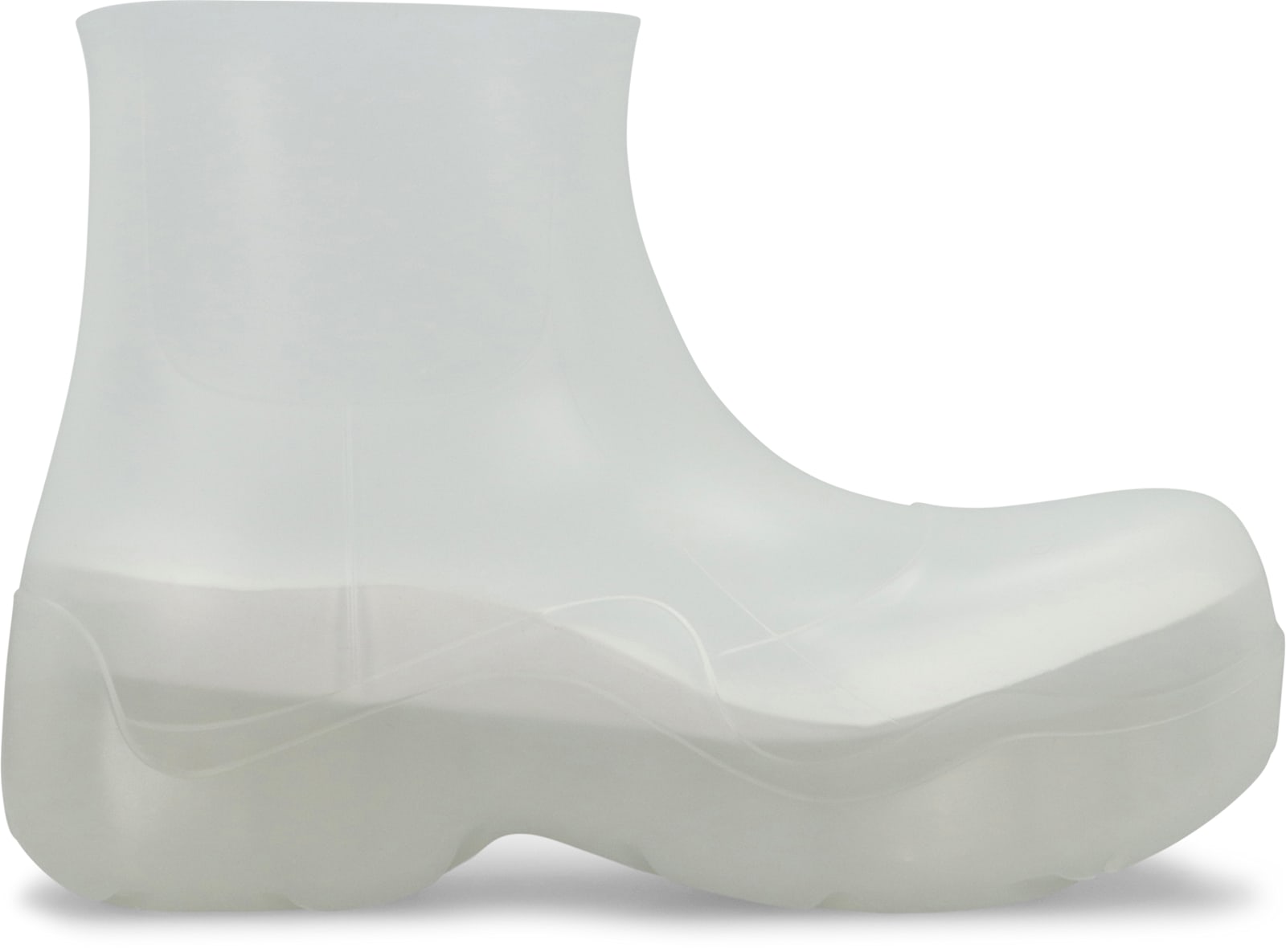 Bottega Veneta Transparent Puddle Boots In White