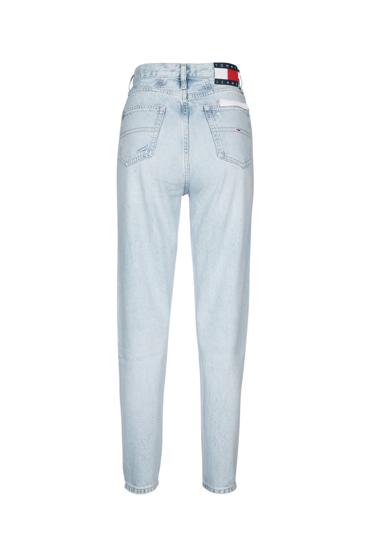 Tommy Jeans Distressed-finish Skinny Jeans In Denimlight