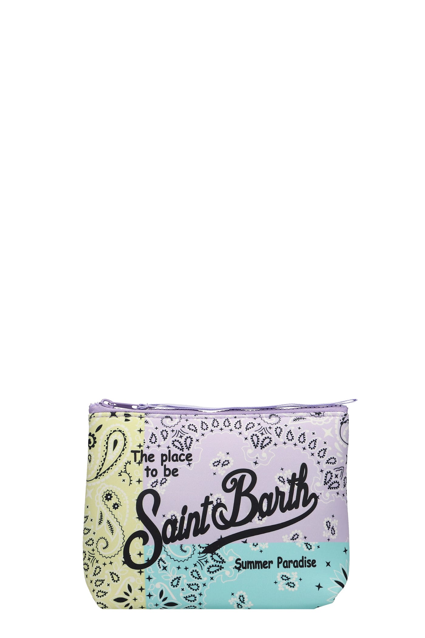 MC2 Saint Barth Clutch In Rose-pink Synthetic Fibers