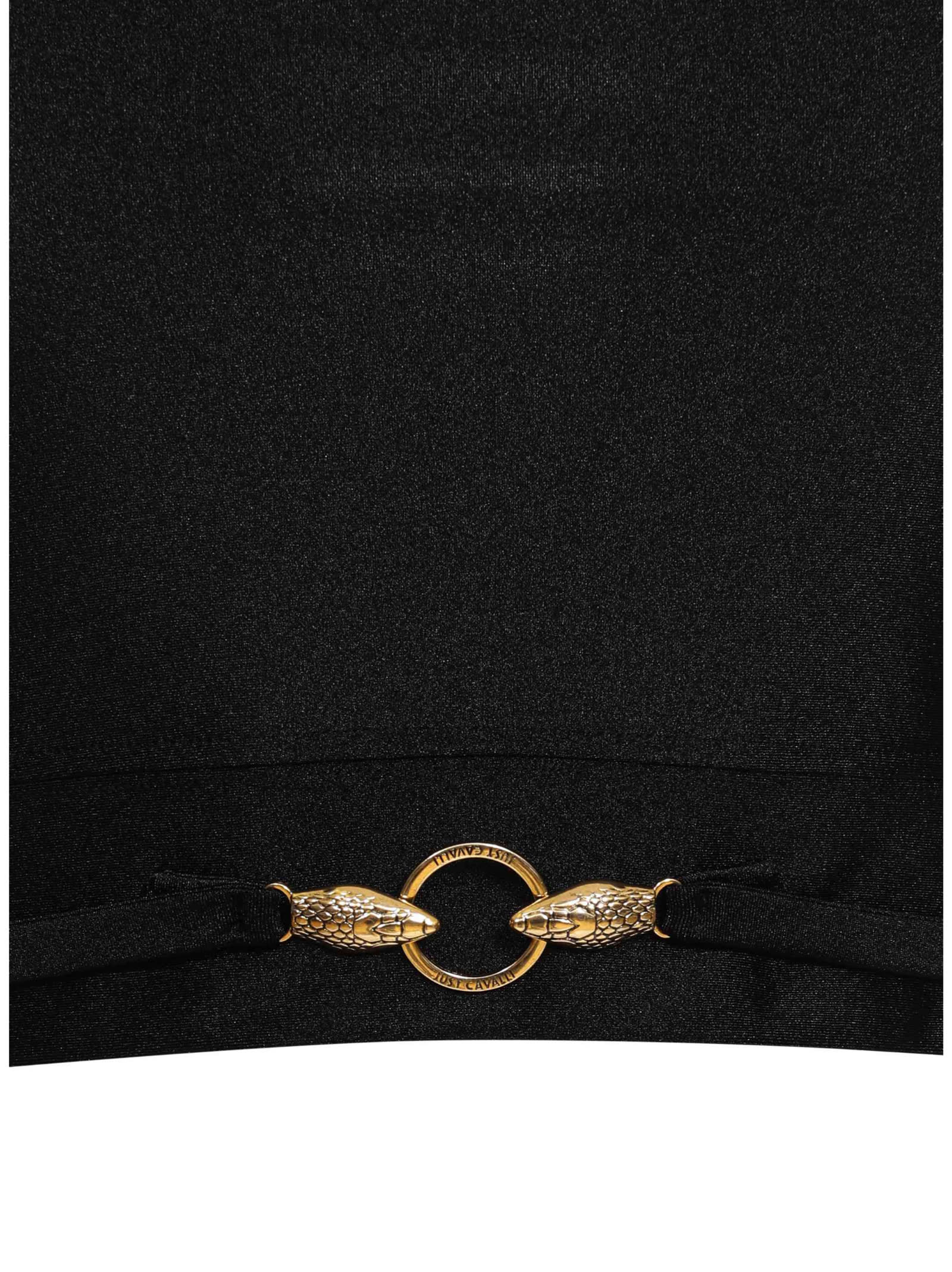 JUST CAVALLI JUST CAVALLI BLACK SLEEVELESS TOP